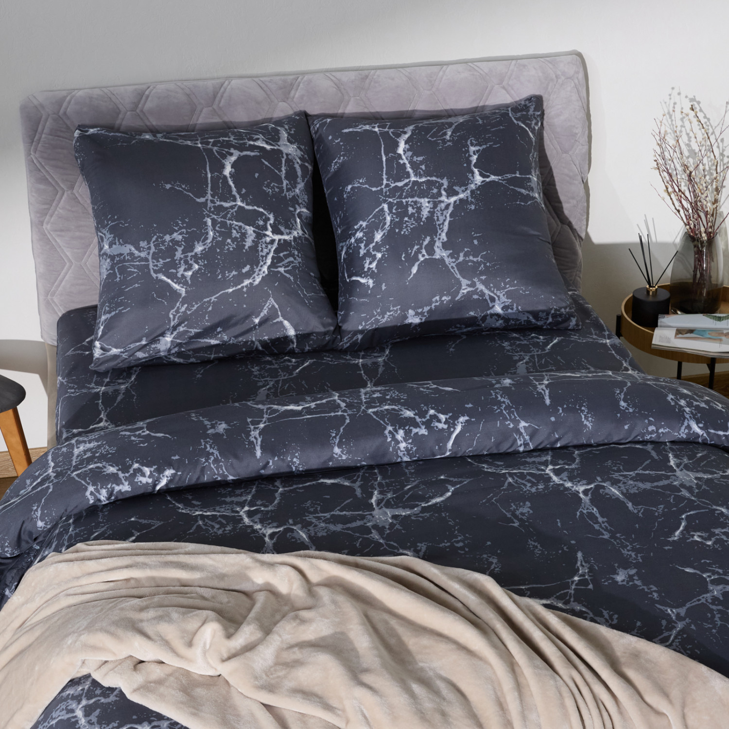 Постельное белье Floox Серый мрамор - фото № 8