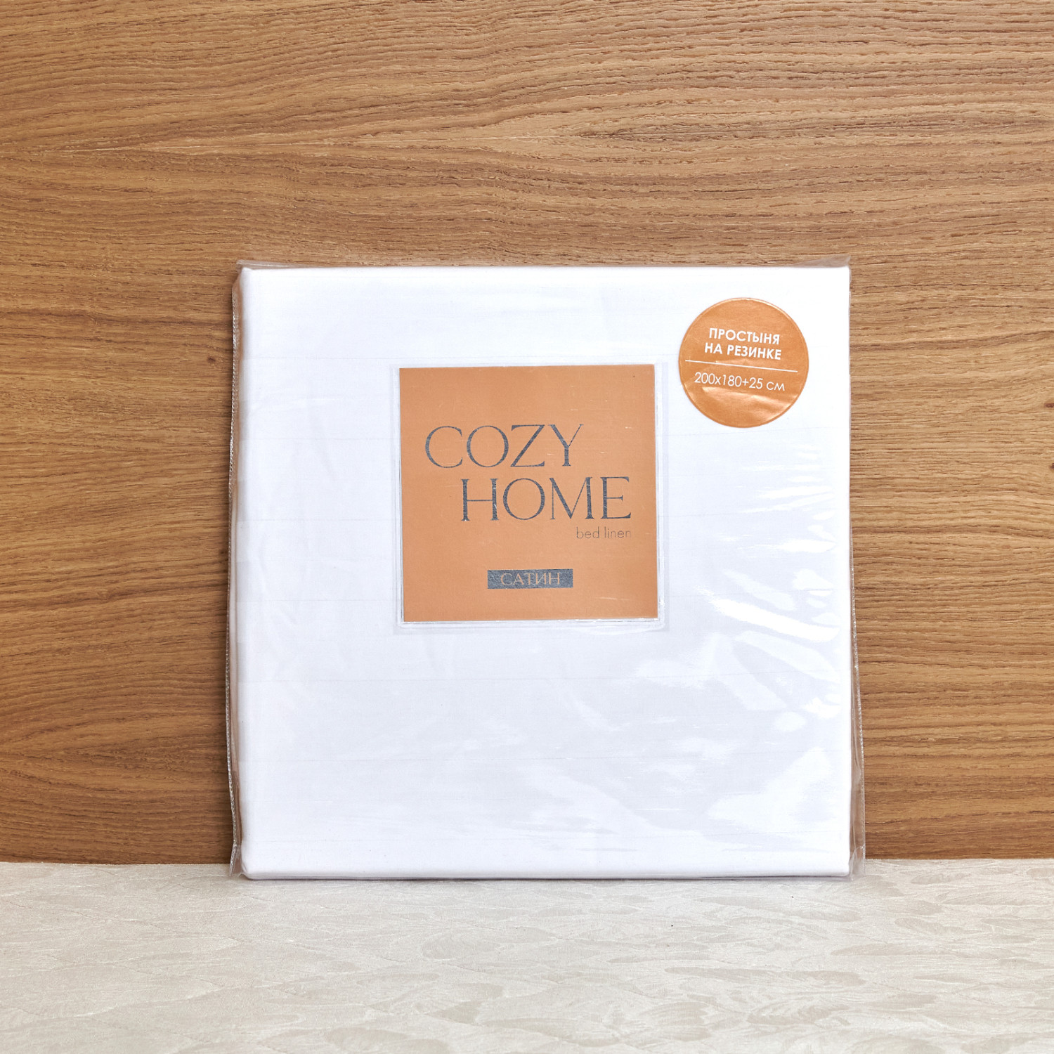 Простыня на резинке Белый 40961 - фото № 3