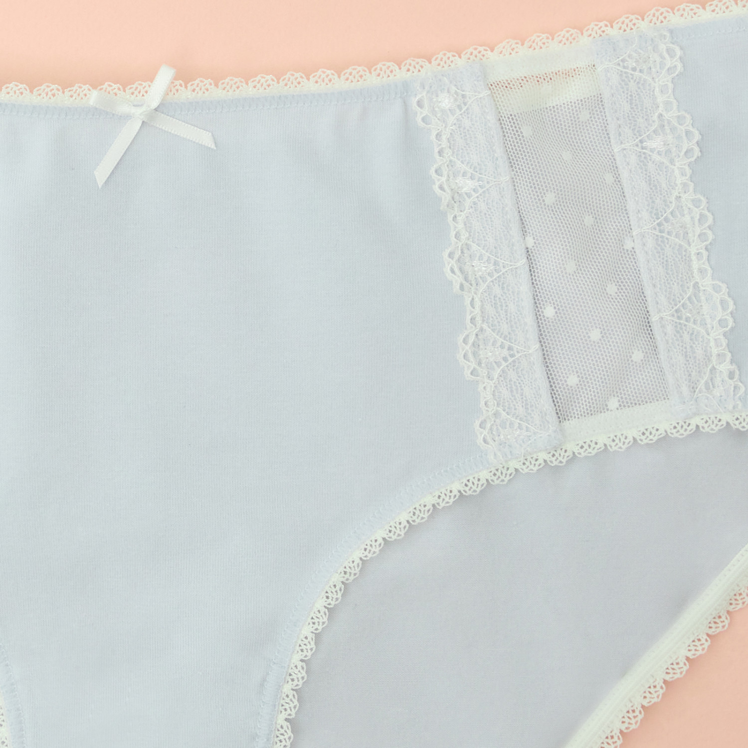 Набор трусов Макси Слип/Maxi Slip, бежевый/голубой/зеленый - фото № 11