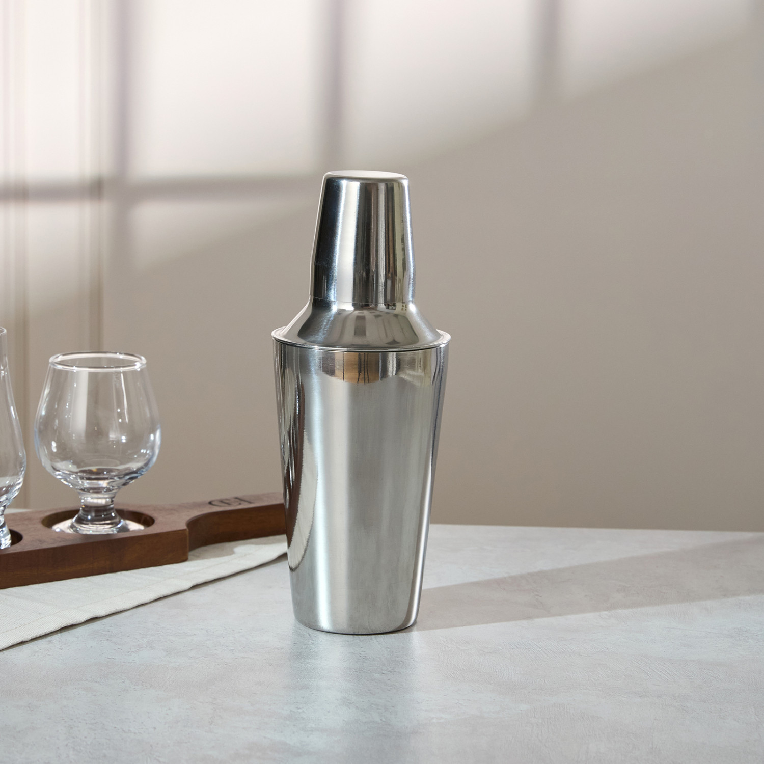 Шейкер коктейльный Tempesta, серебро