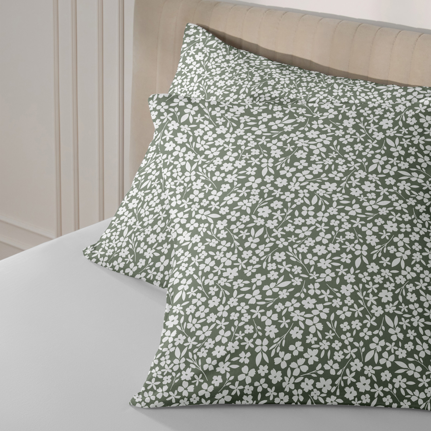 Комплект наволочек Нефрит (цветы)