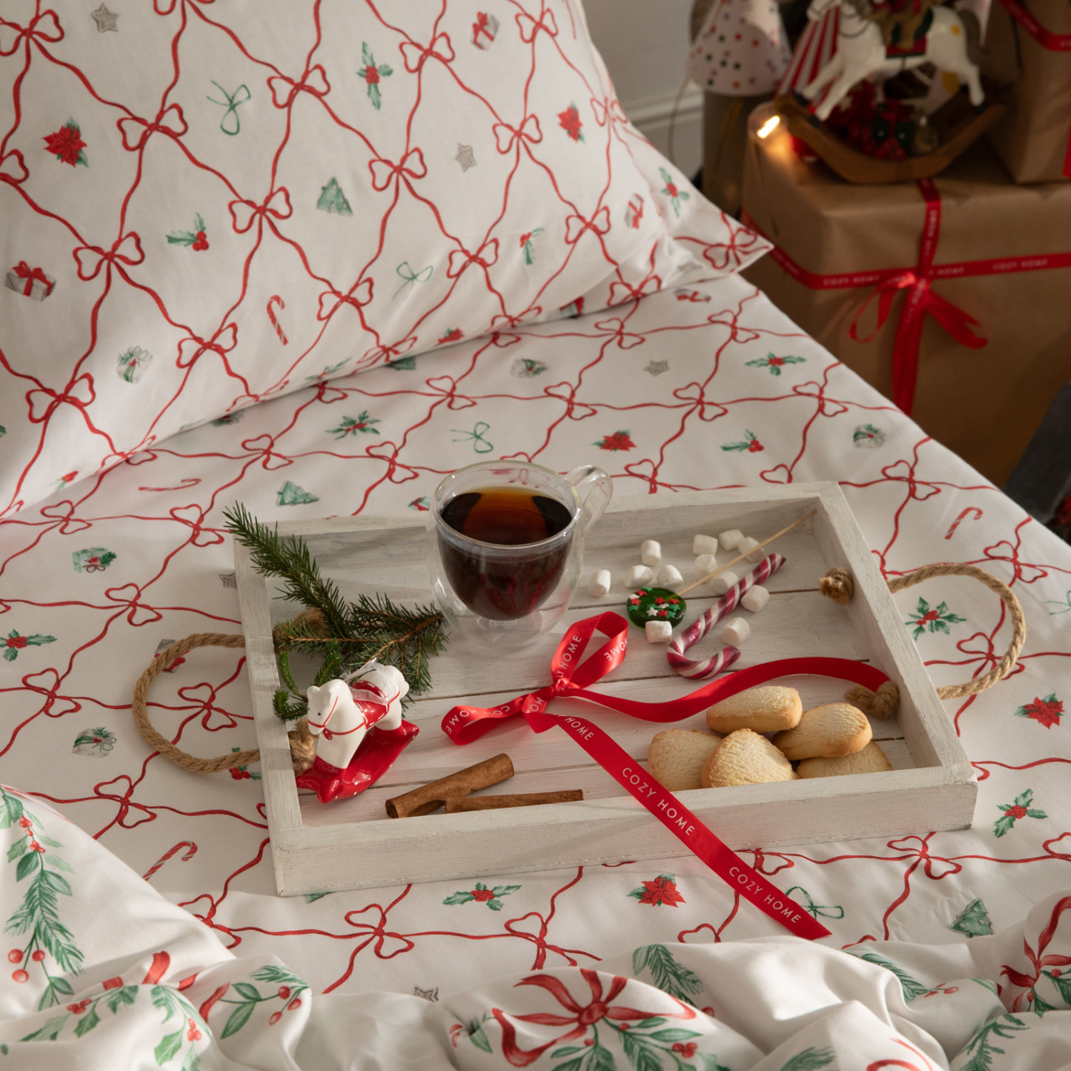 Постельное белье Праздничный бант/Festive Bow - фото № 13