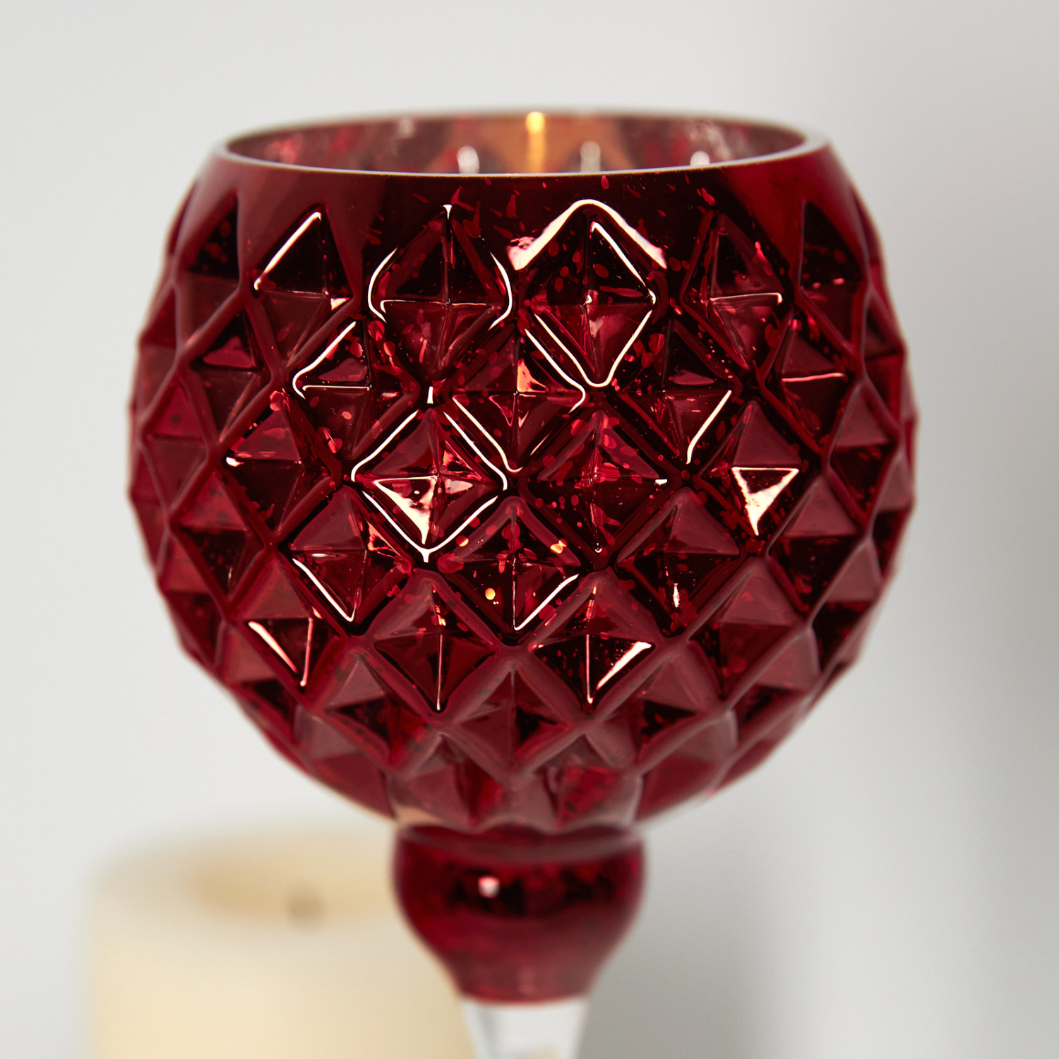 Подсвечник Villaseta, красный 35 см - фото № 2