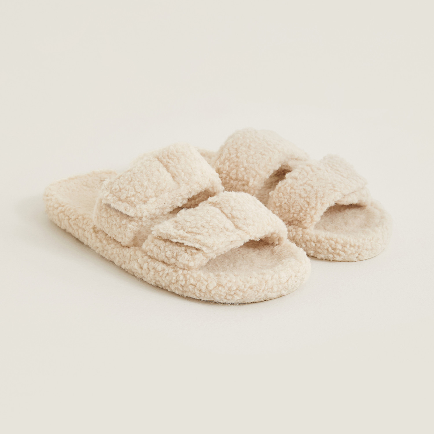 Тапочки Woolly, экрю - фото № 2