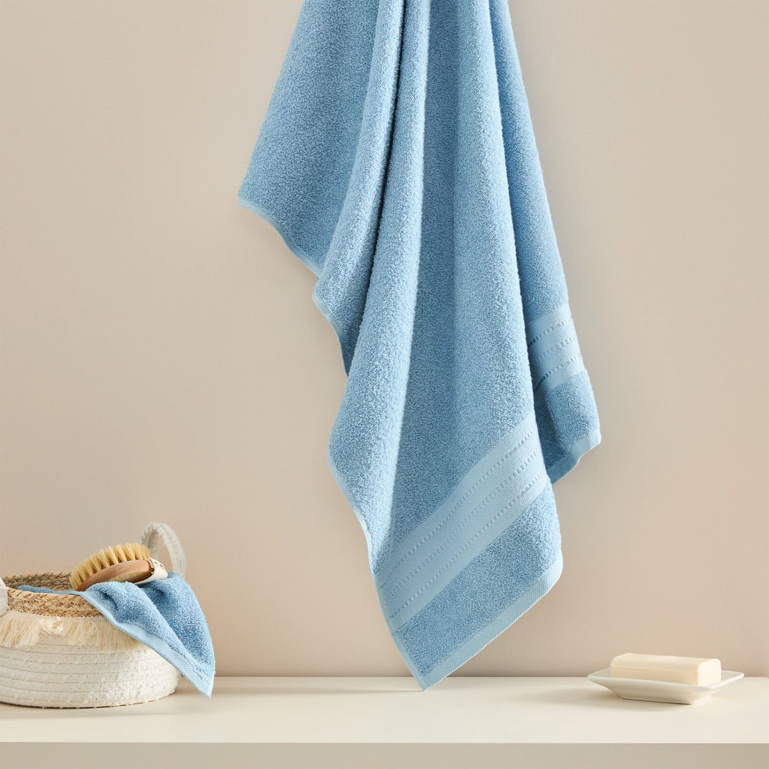 Полотенце махровое Basena, кобальт - фото № 2