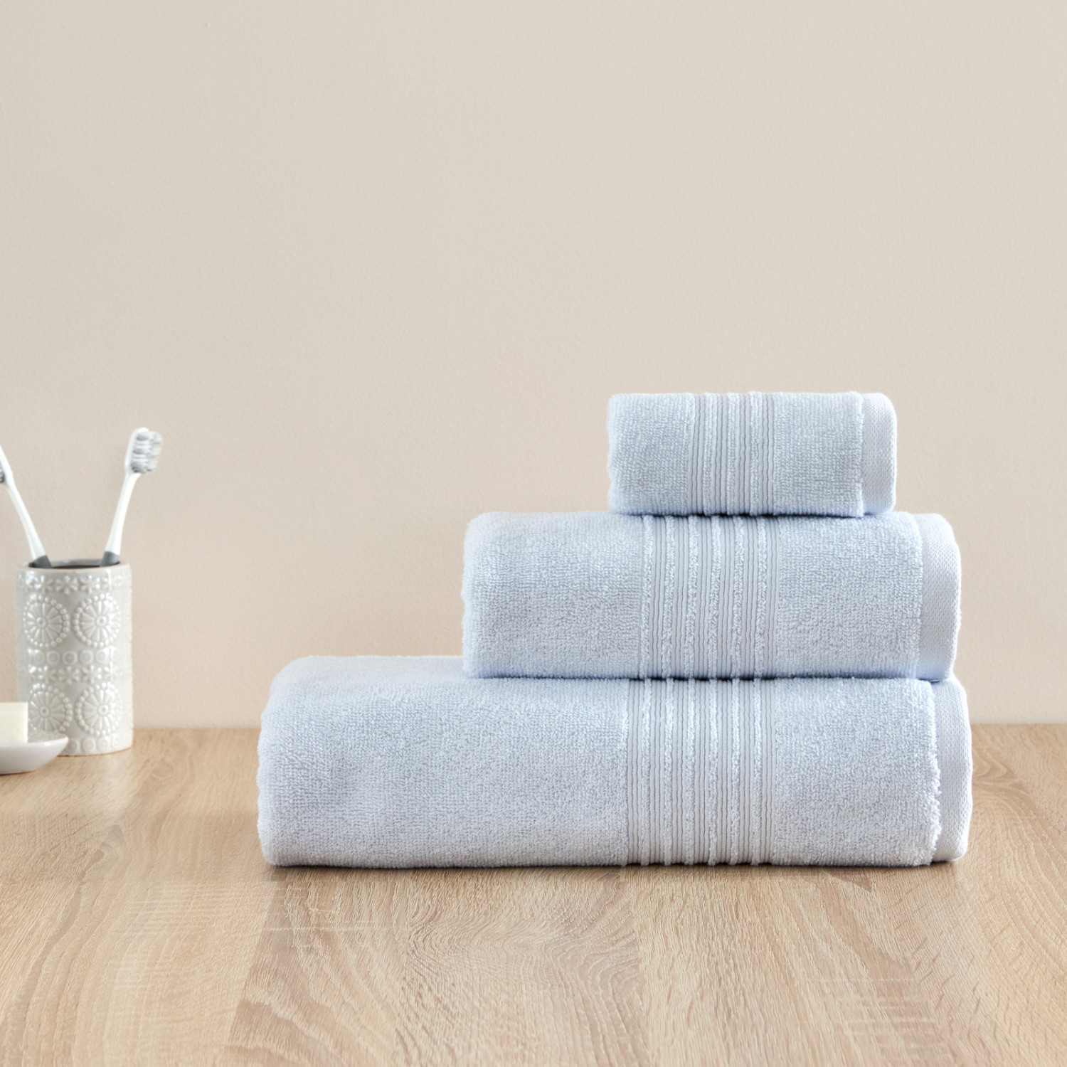 Полотенце махровое Fiorenza, жемчуг - фото № 7