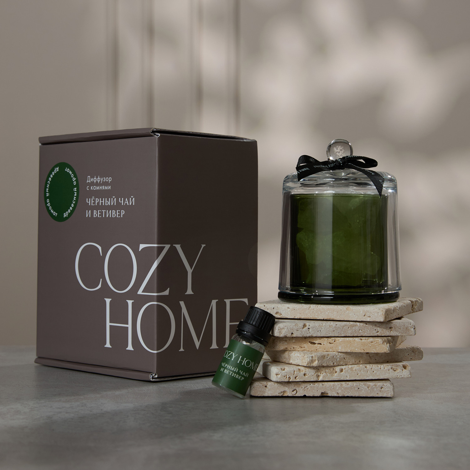 Диффузор с камнями Черный чай и ветивер 30 мл - фото № 10