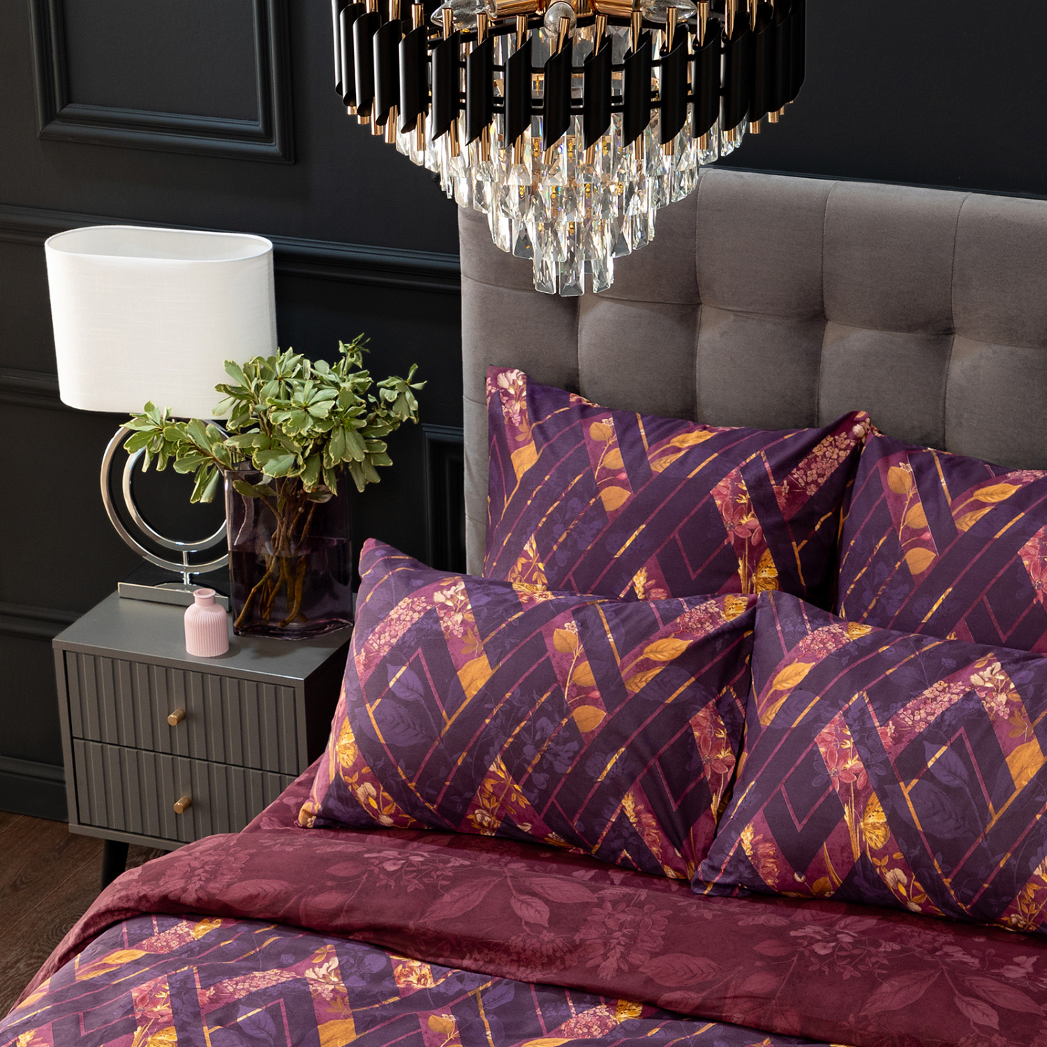 Постельное белье Melinda, фиолет - фото № 5