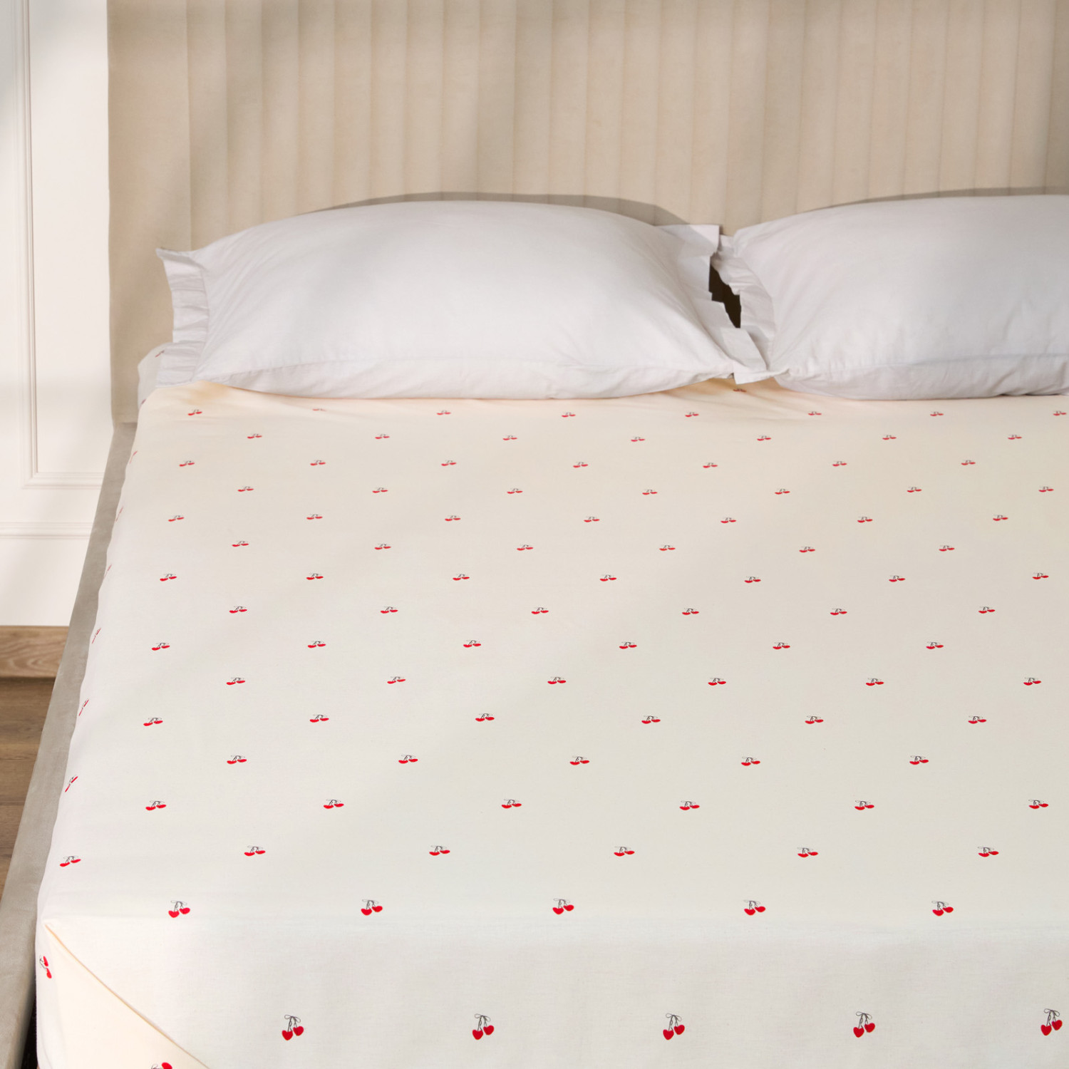 Простыня Вишневое сердце/Cherry heart - фото № 4