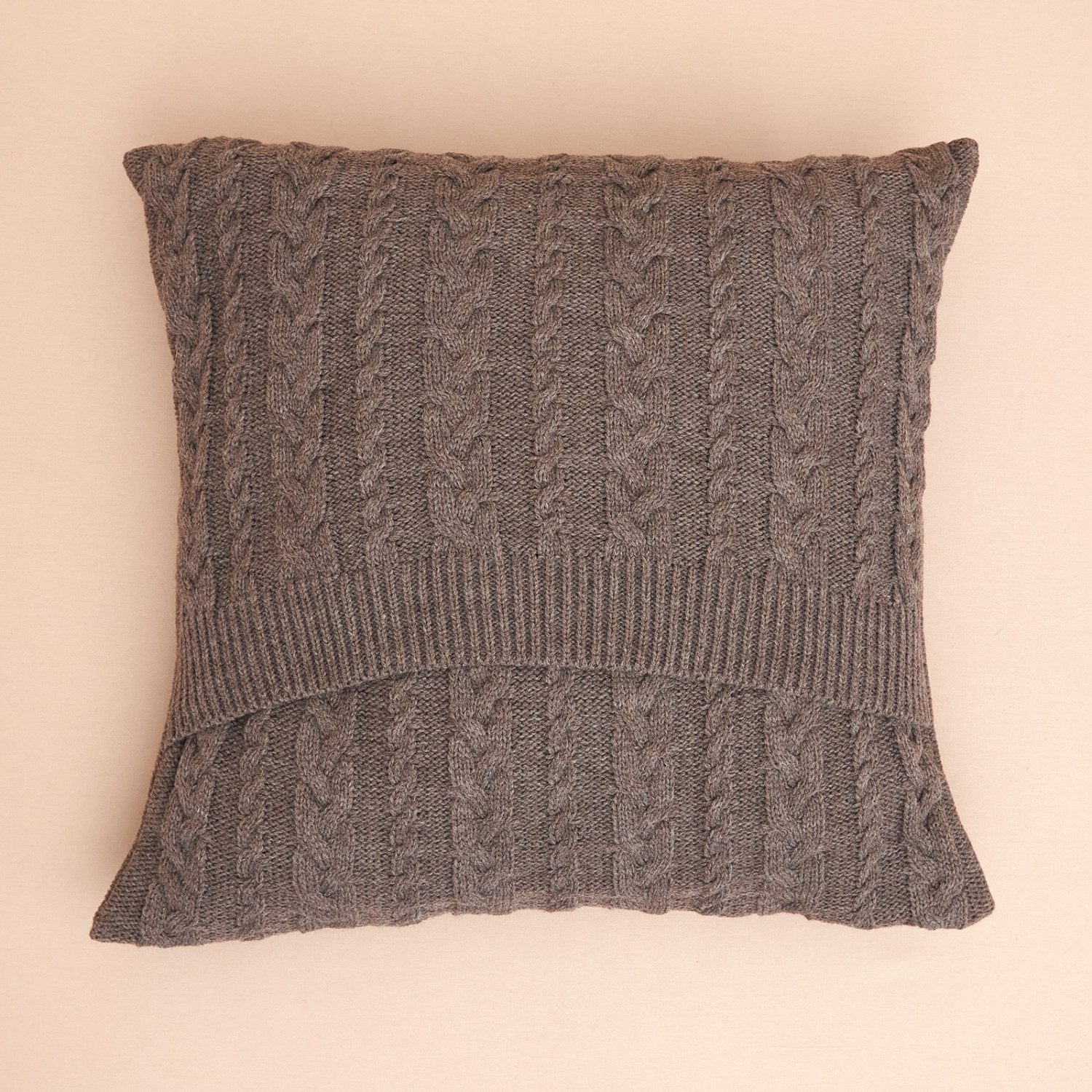 Подушка декоративная Novallas, коричневая - фото № 2