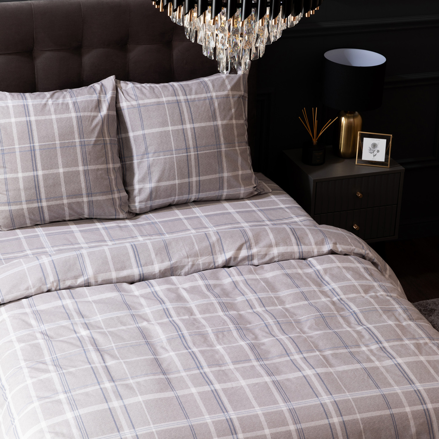 Постельное белье Rigoroso, серое - фото № 9