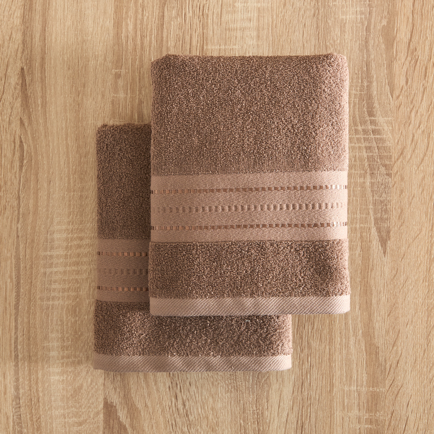 Комплект махровых полотенец Базена/Basena, капучино I - фото № 2