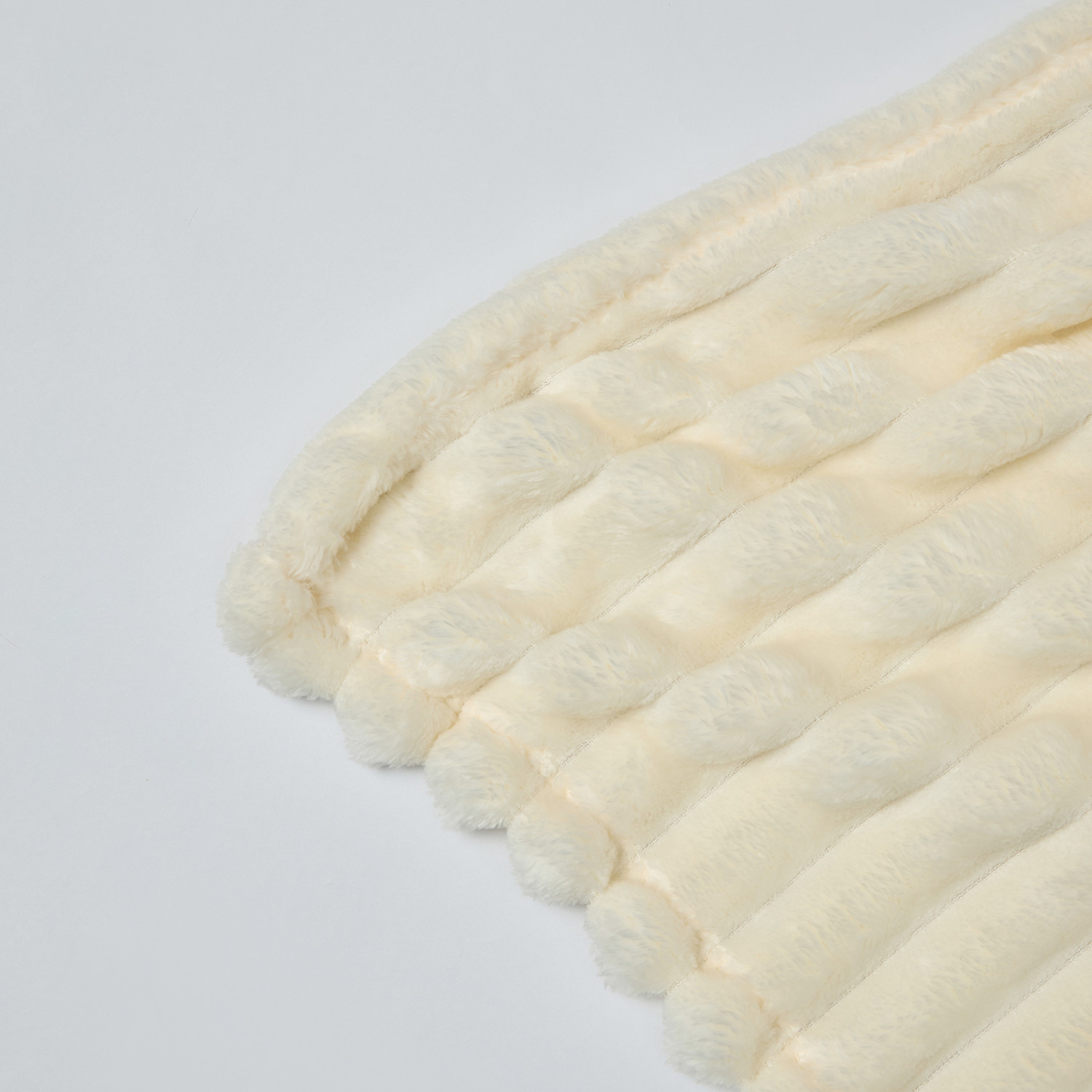 Плед Soft strip, светлое молоко - фото № 3