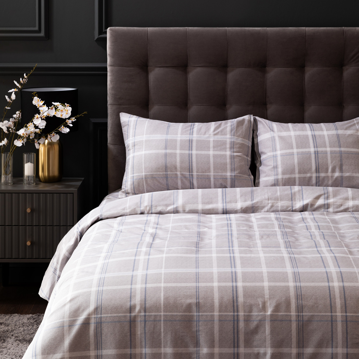 Постельное белье Ригорозо, серое - фото № 4