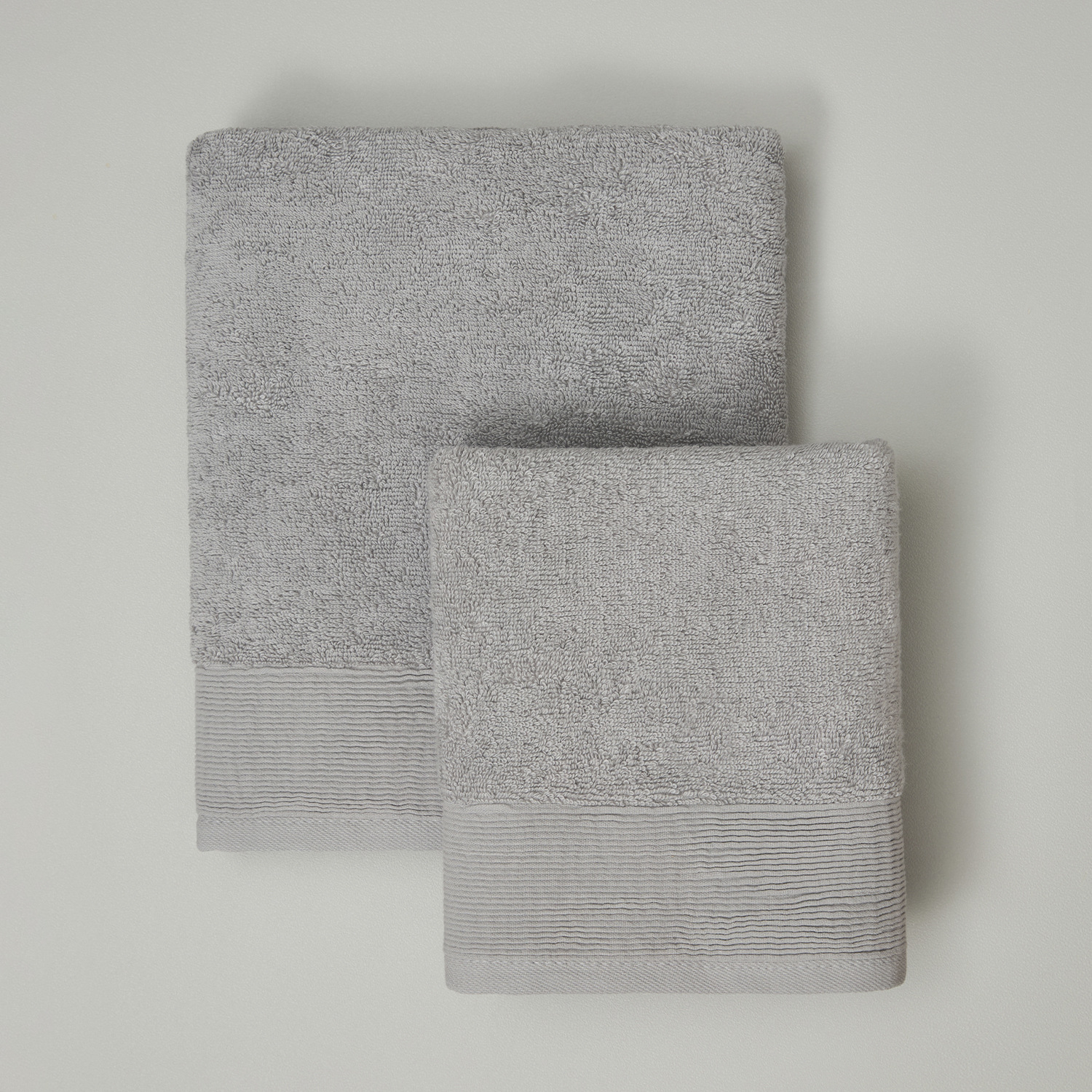 Полотенце махровое Peloso, серое - фото № 5