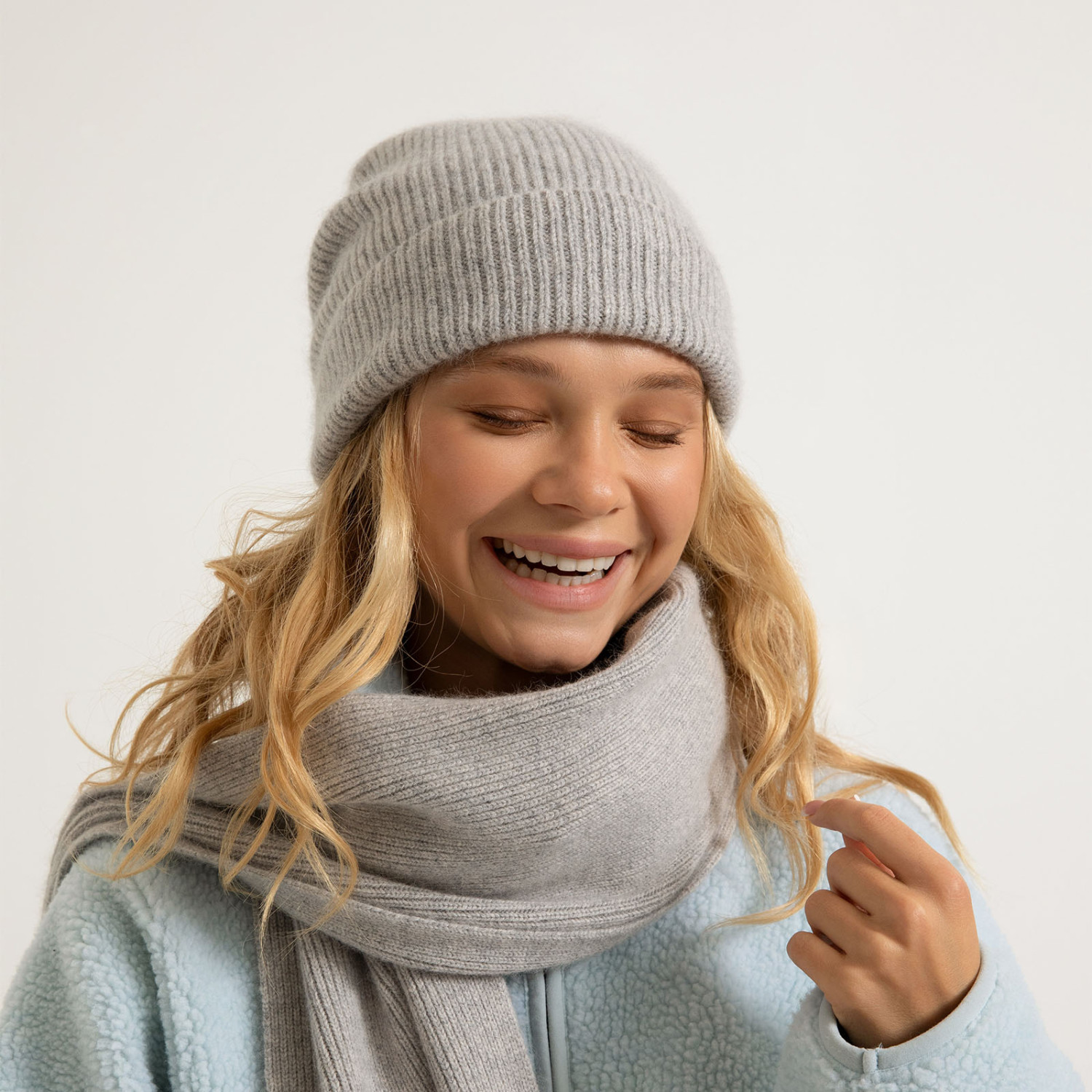 Шарф Skiers, серебро - фото № 4