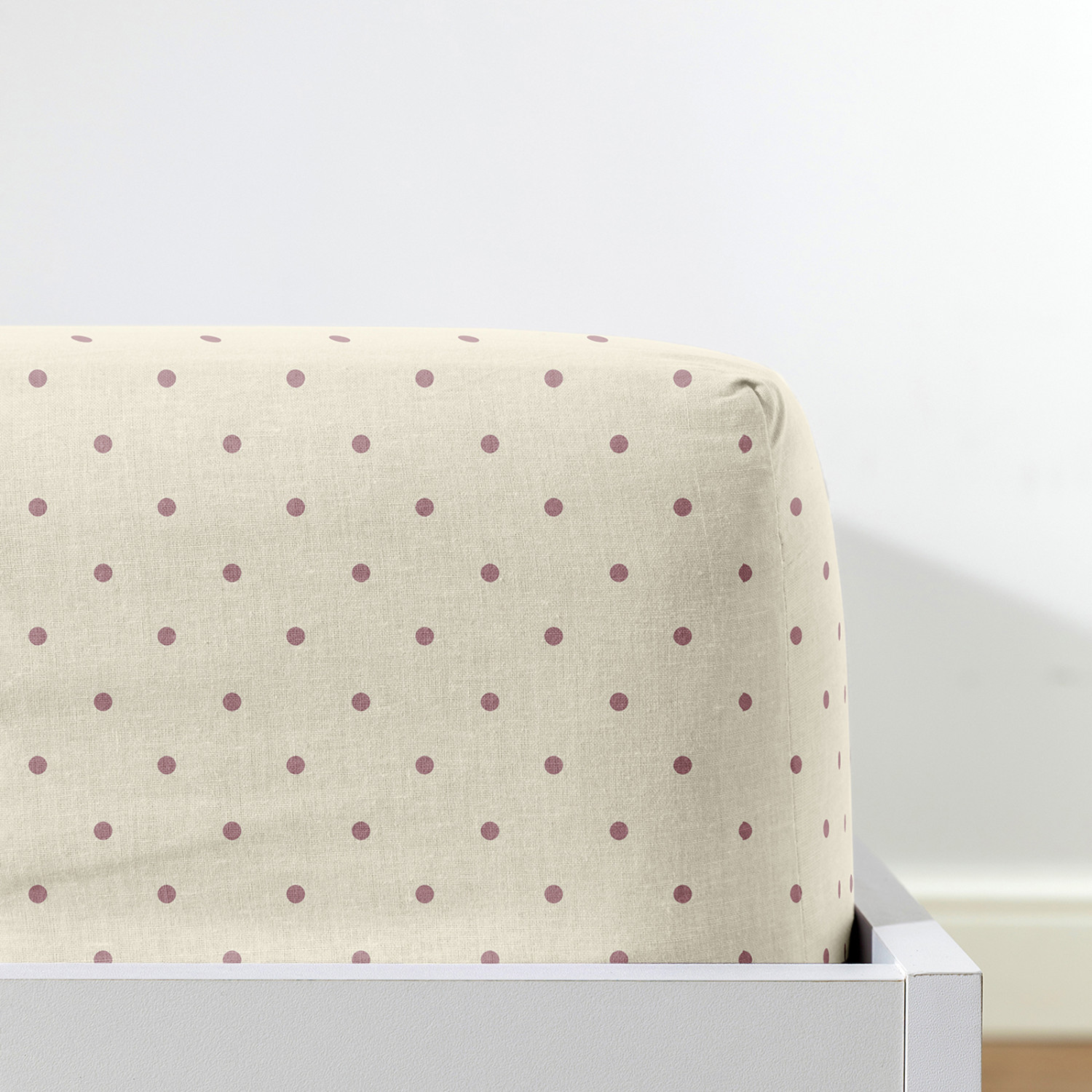 Простыня на резинке Pois beige - фото № 2