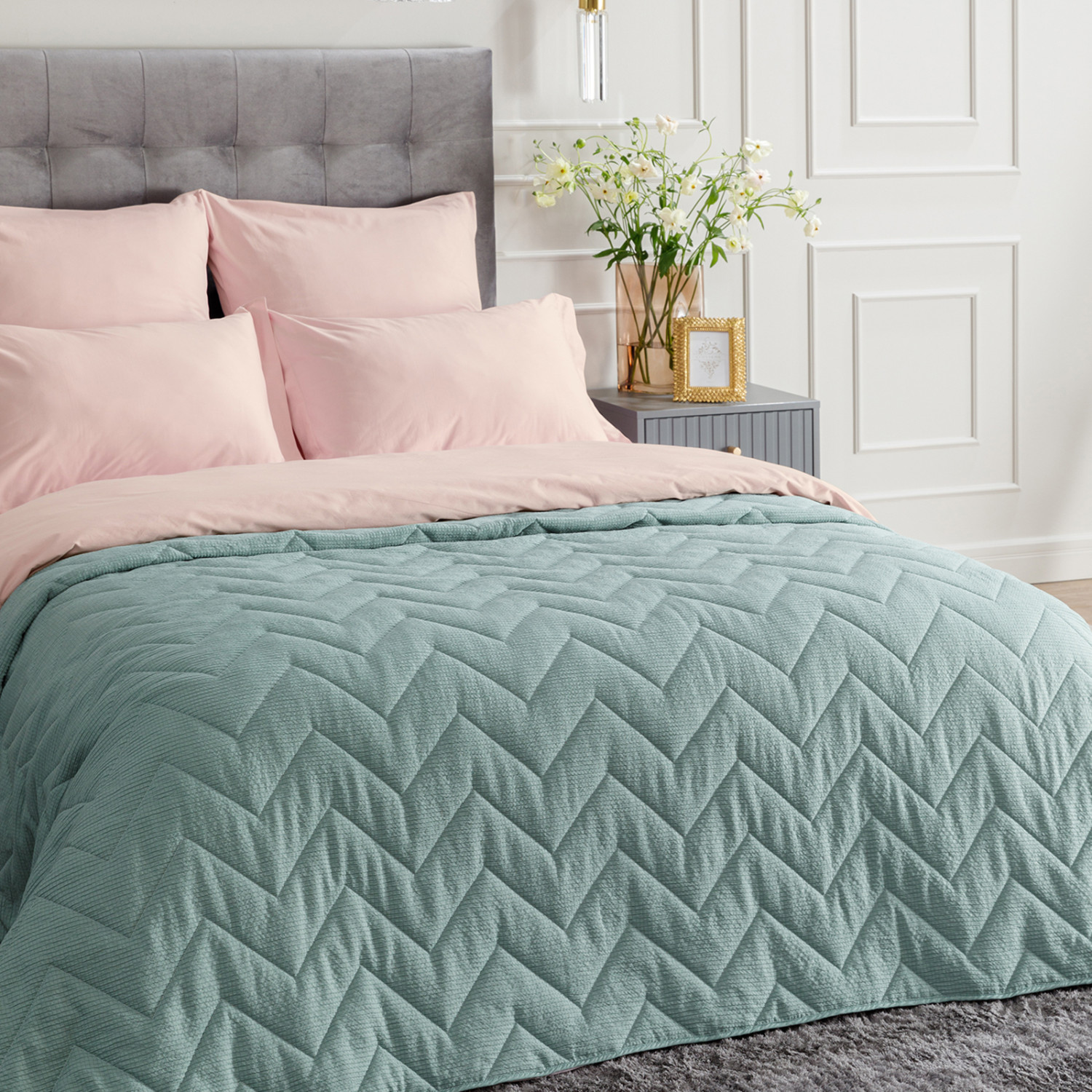 Покрывало Onde, зеленое - фото № 4