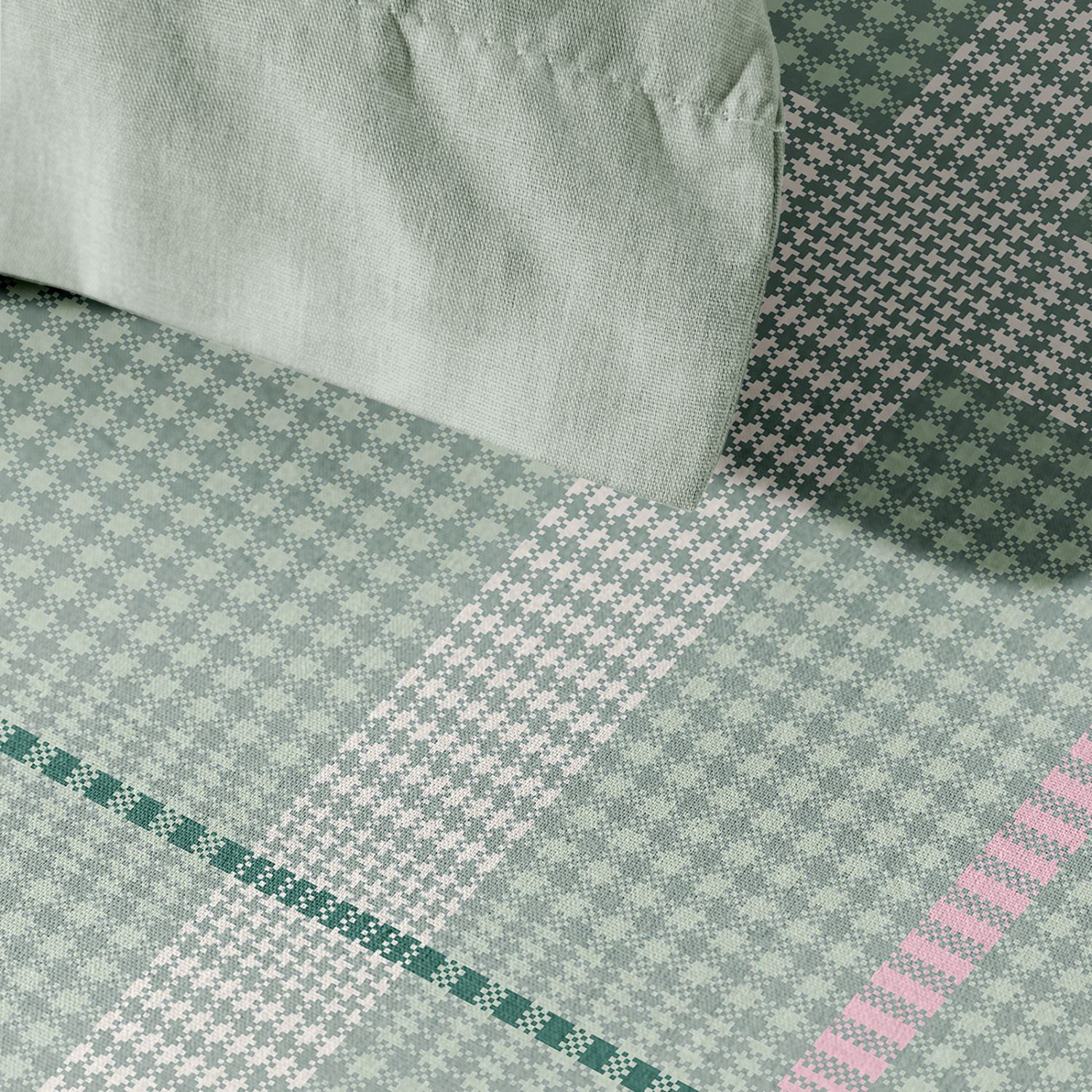 Простыня Бонмарито, зеленая - фото № 2