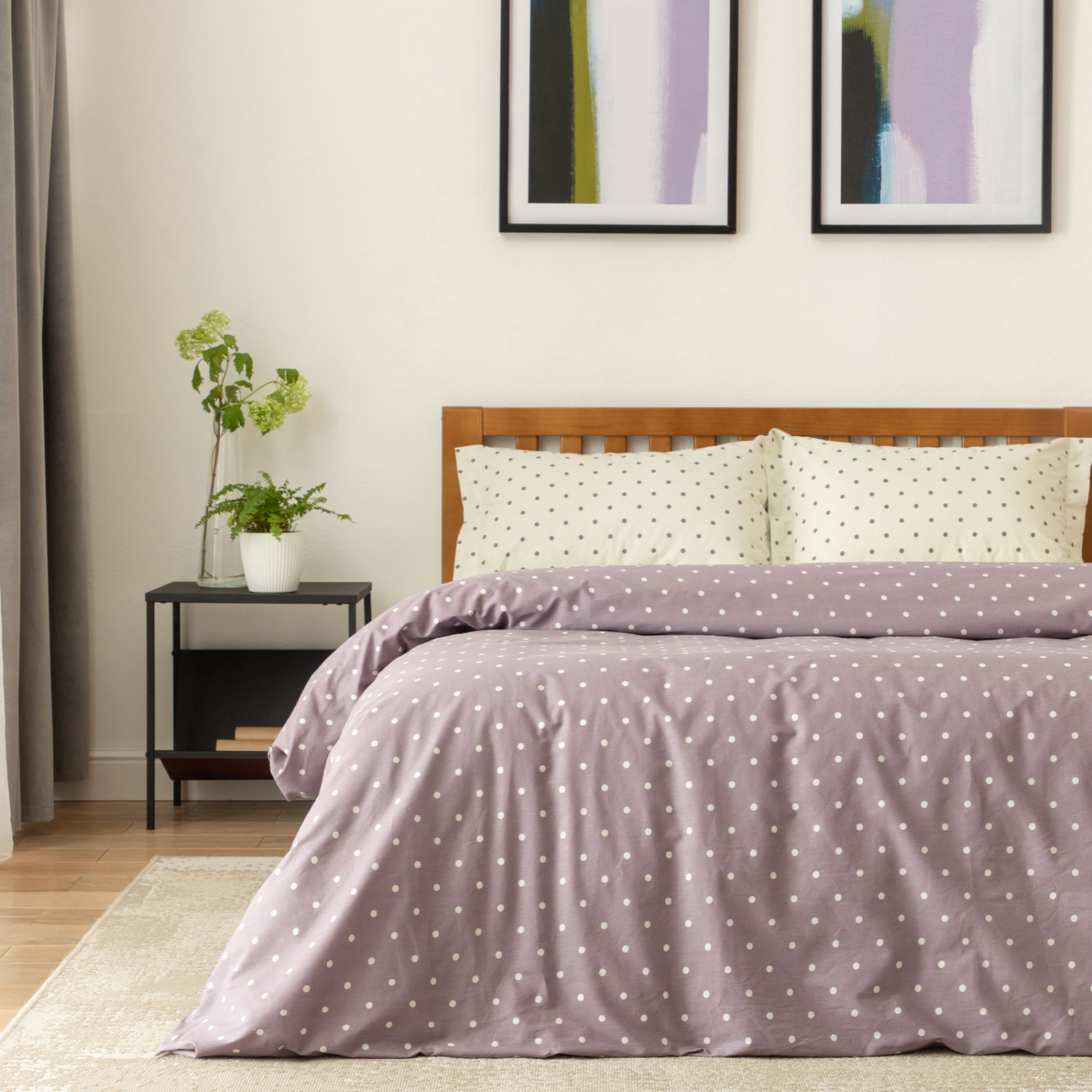 Постельное белье Pois purple I - фото № 4