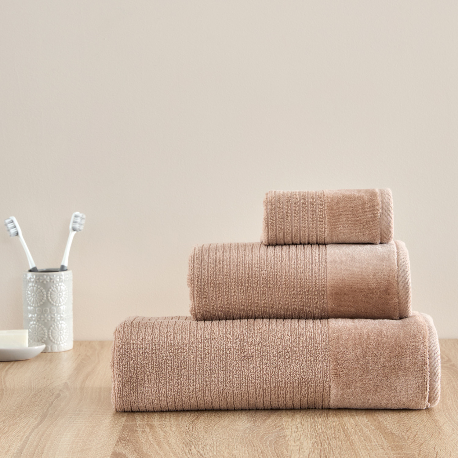 Полотенце махровое Vincenza, карамель II - фото № 6