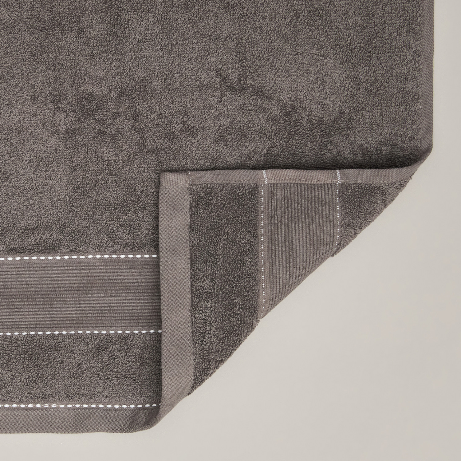 Полотенце махровое Tesoro, серое - фото № 5