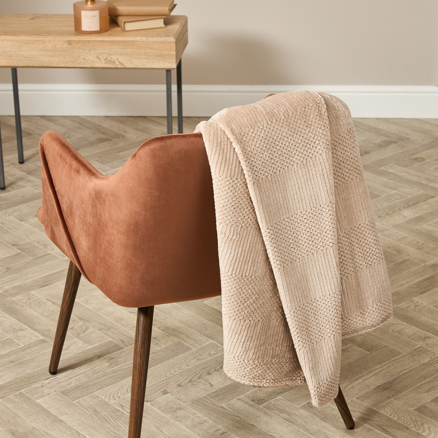 Плед Leon, латте - фото № 2