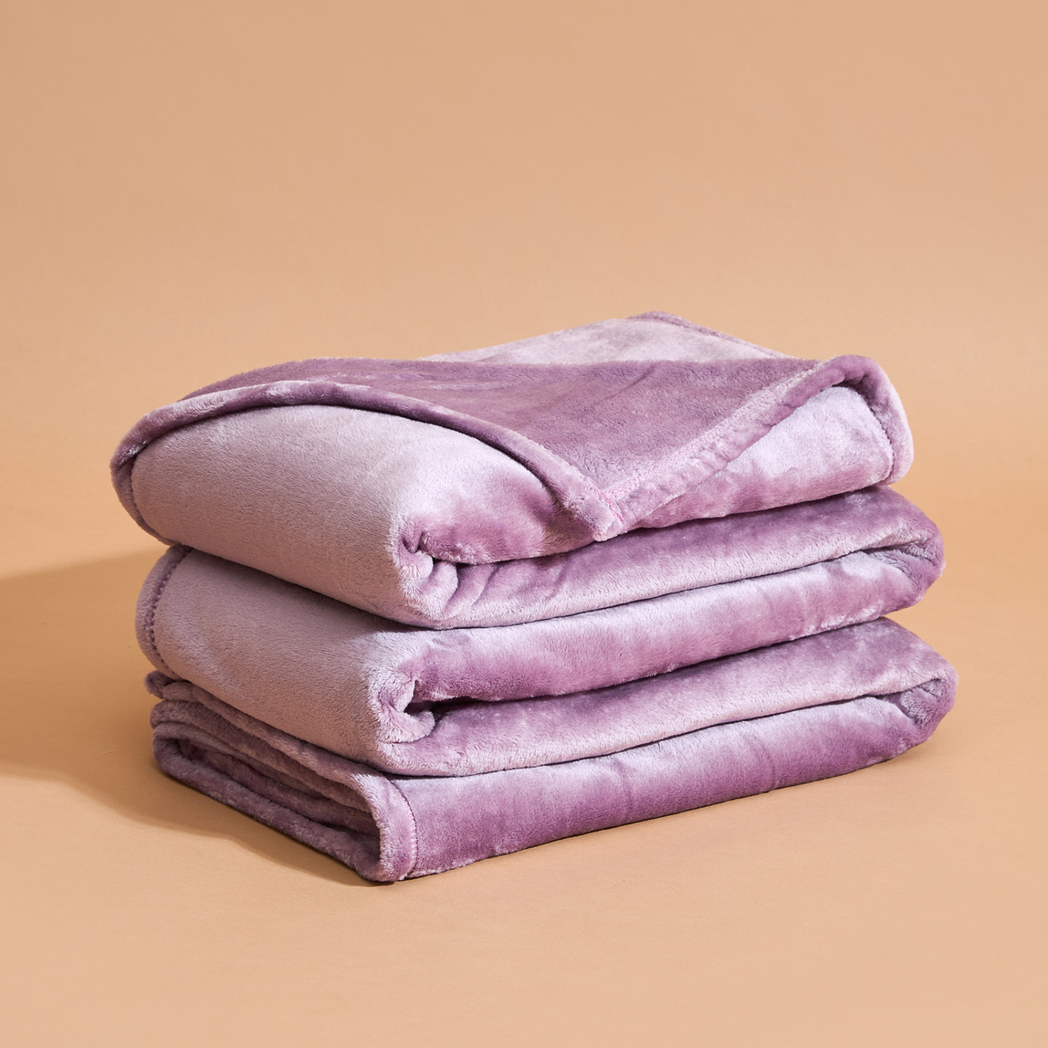 Плед Сверхмягкий/Supersoft, сирень - фото № 10