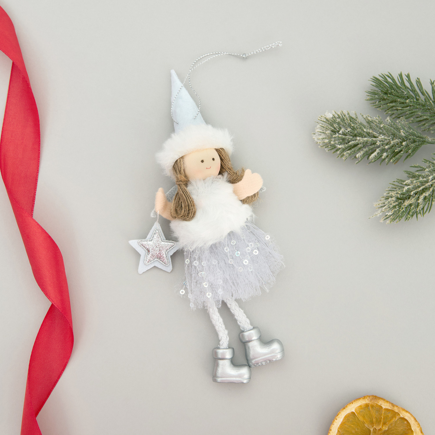 Елочная игрушка Зимняя фея/Winter Fay III - фото № 3