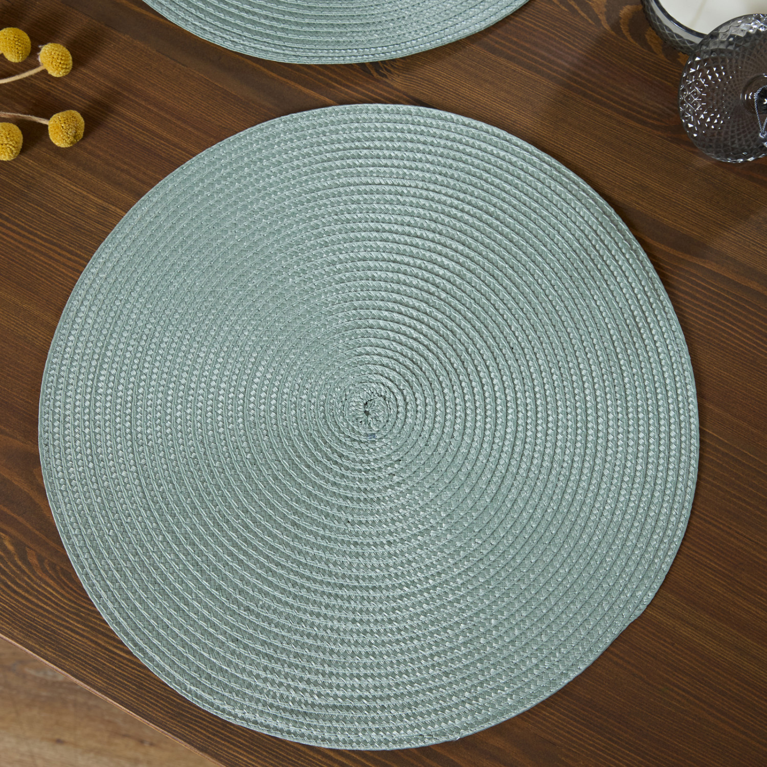 Набор плейсматов Лучера/Lucera, зеленый - фото № 3