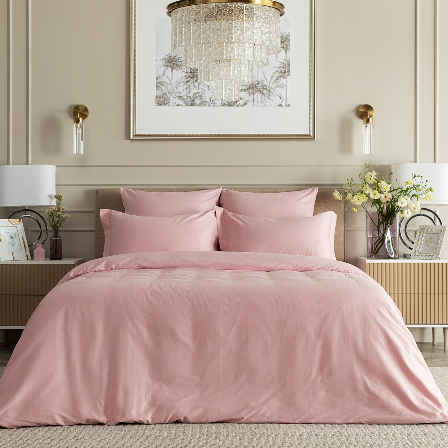 Постельное белье Нежно-розовый/Soft pink, сатин - фото № 2