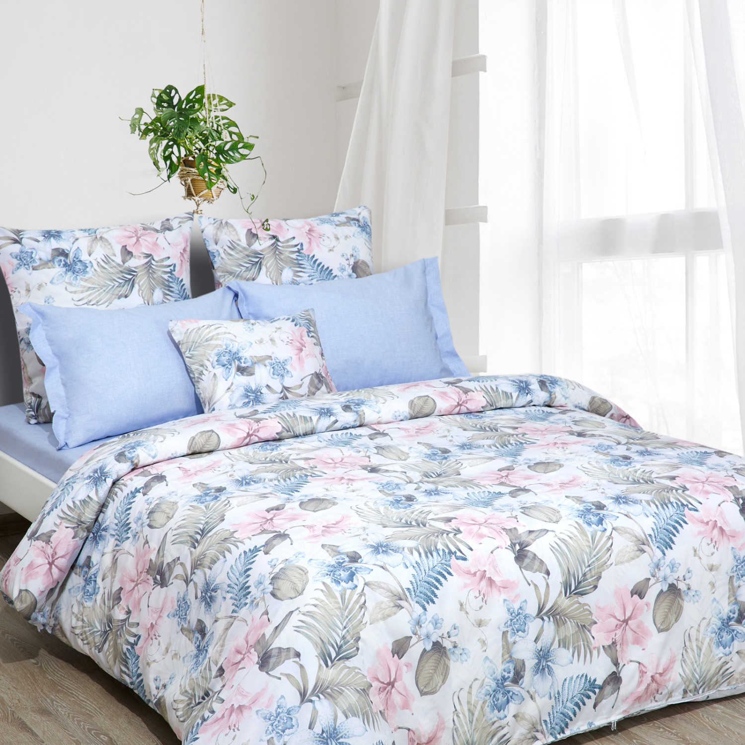 Постельное белье Perfezione, голубое - фото № 2