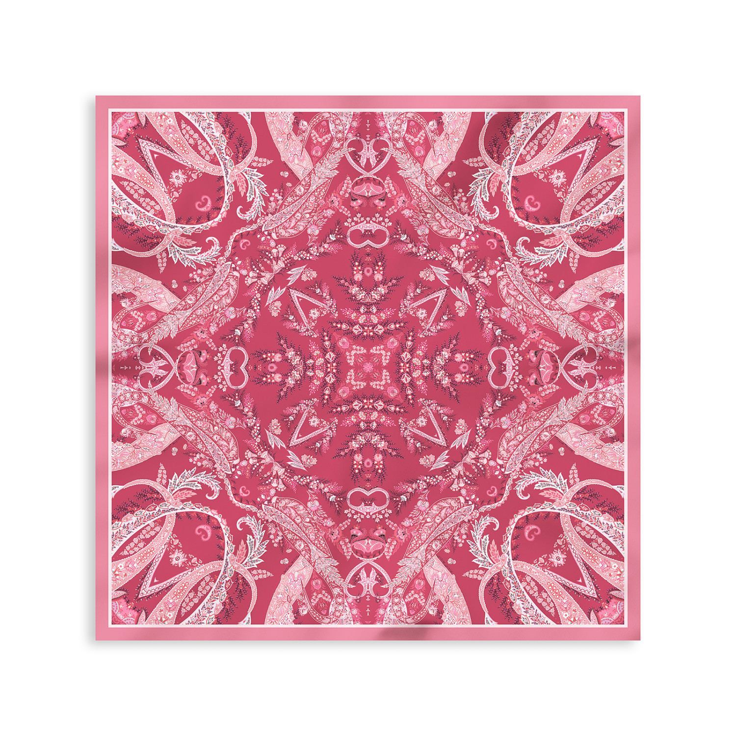 Платок шейный Divina, бордо - фото № 13