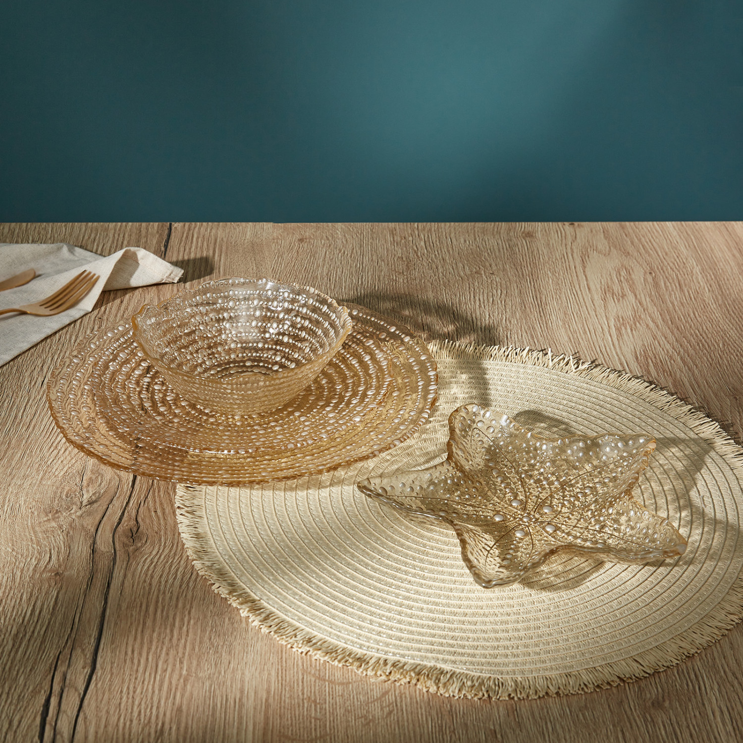 Тарелка Высокий прилив/Alta marea, песок - фото № 4