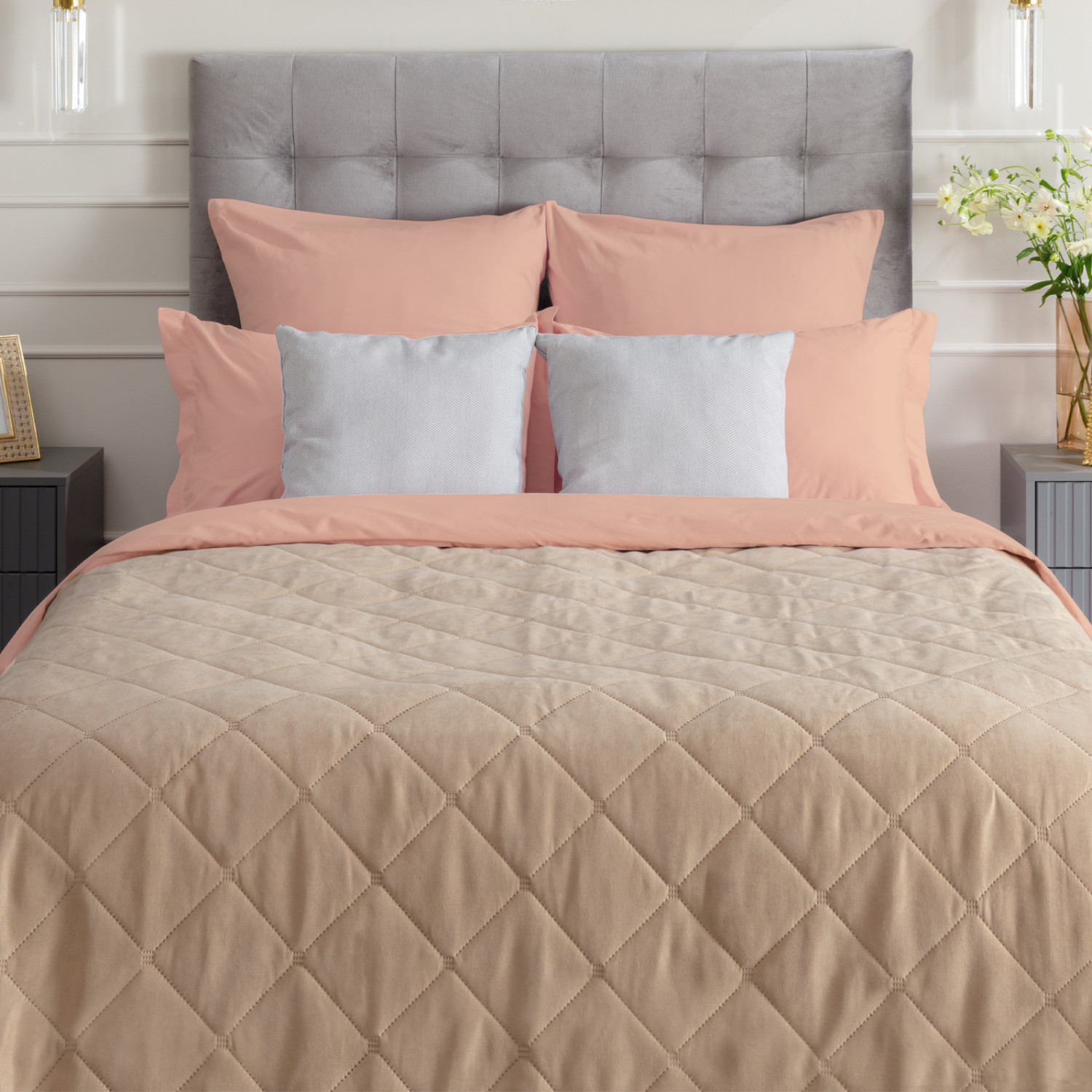 Покрывало Losanga, бежевое - фото № 6