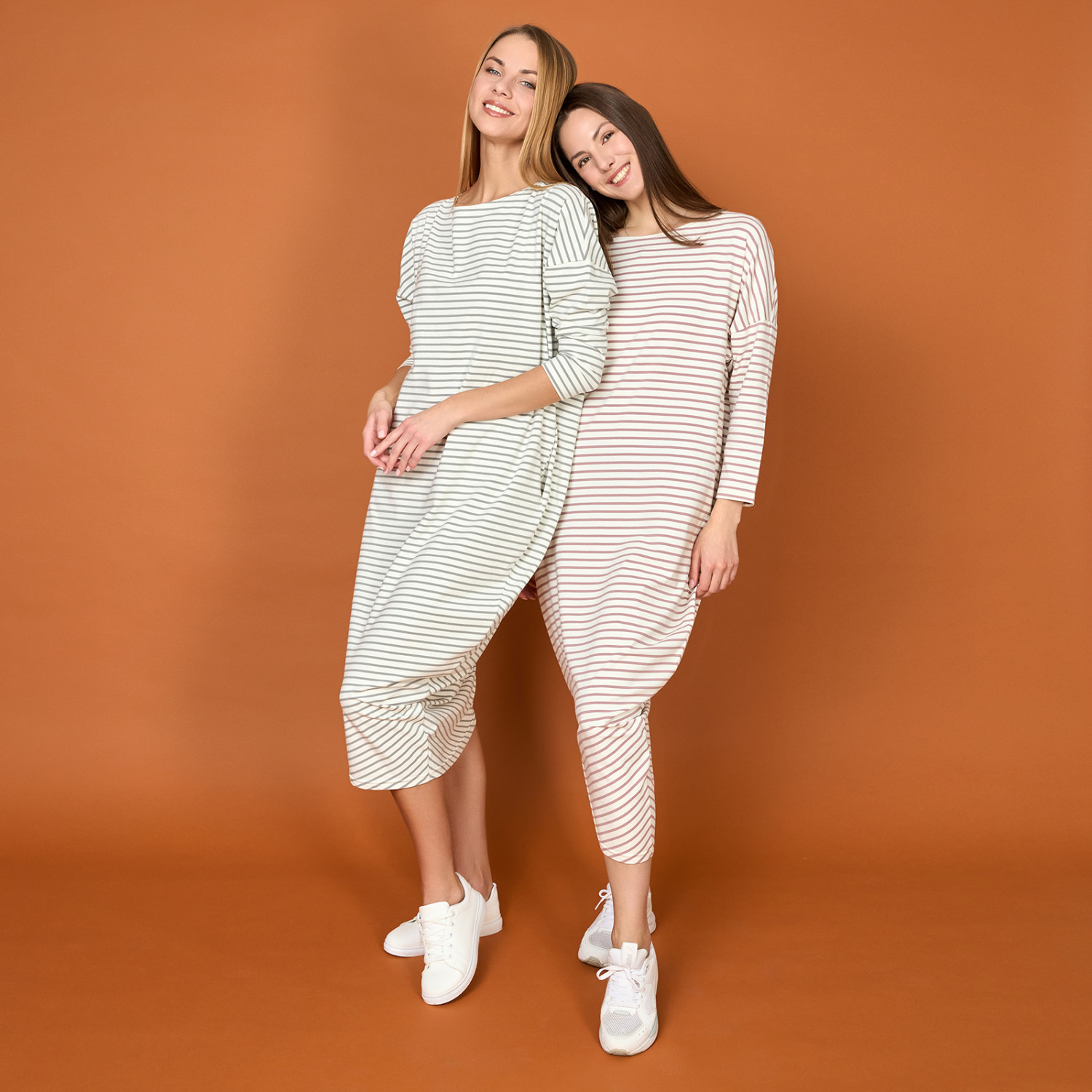 Платье Massimo, розовая полоска - фото № 11