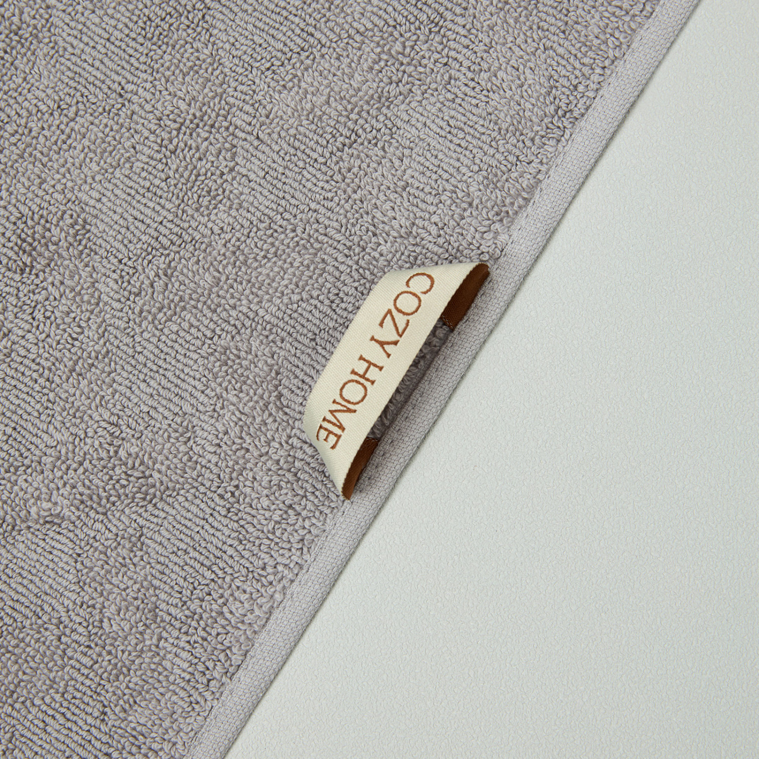 Полотенце махровое Адрио/Adrio, серое - фото № 6