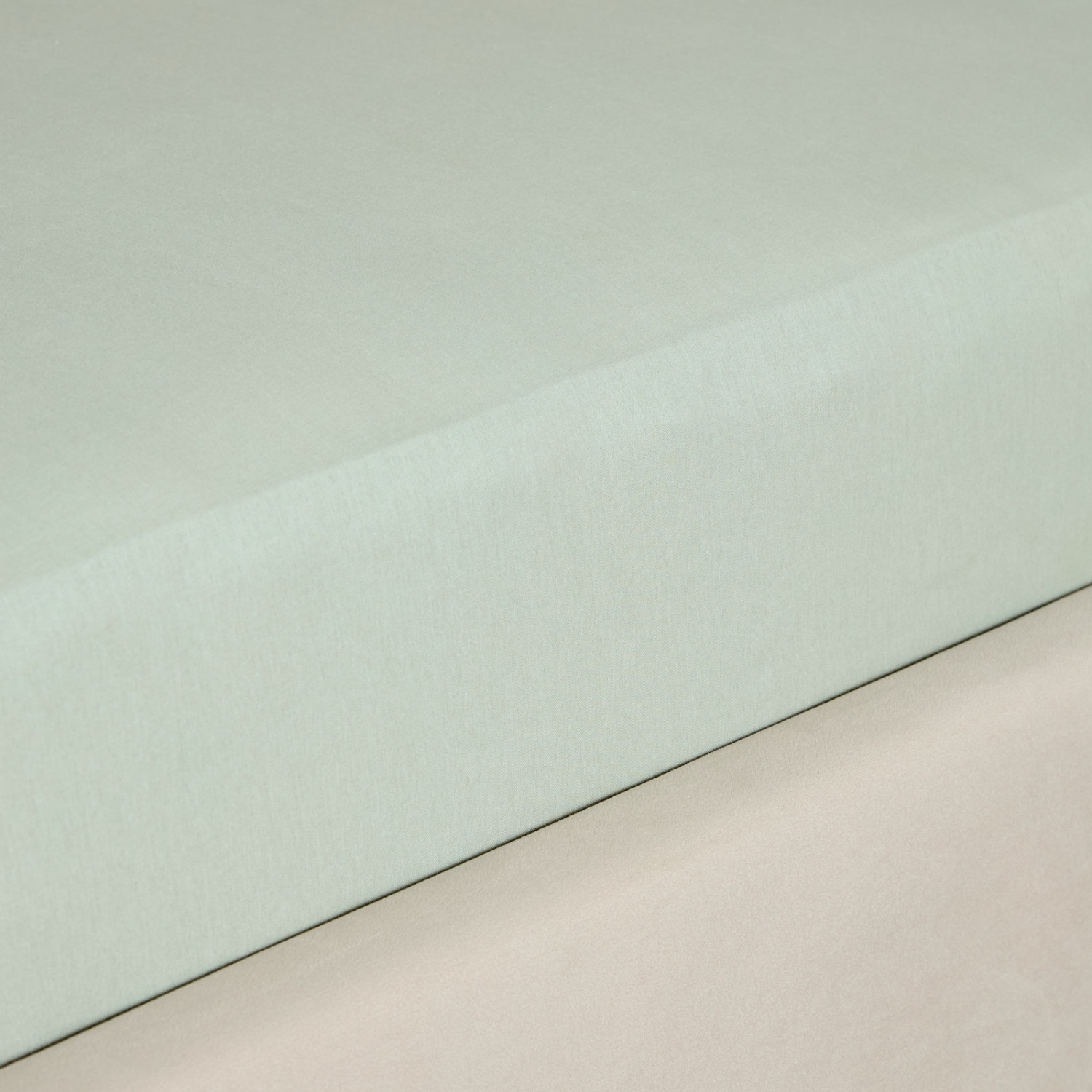 Простыня на резинке Light olive, перкаль - фото № 3