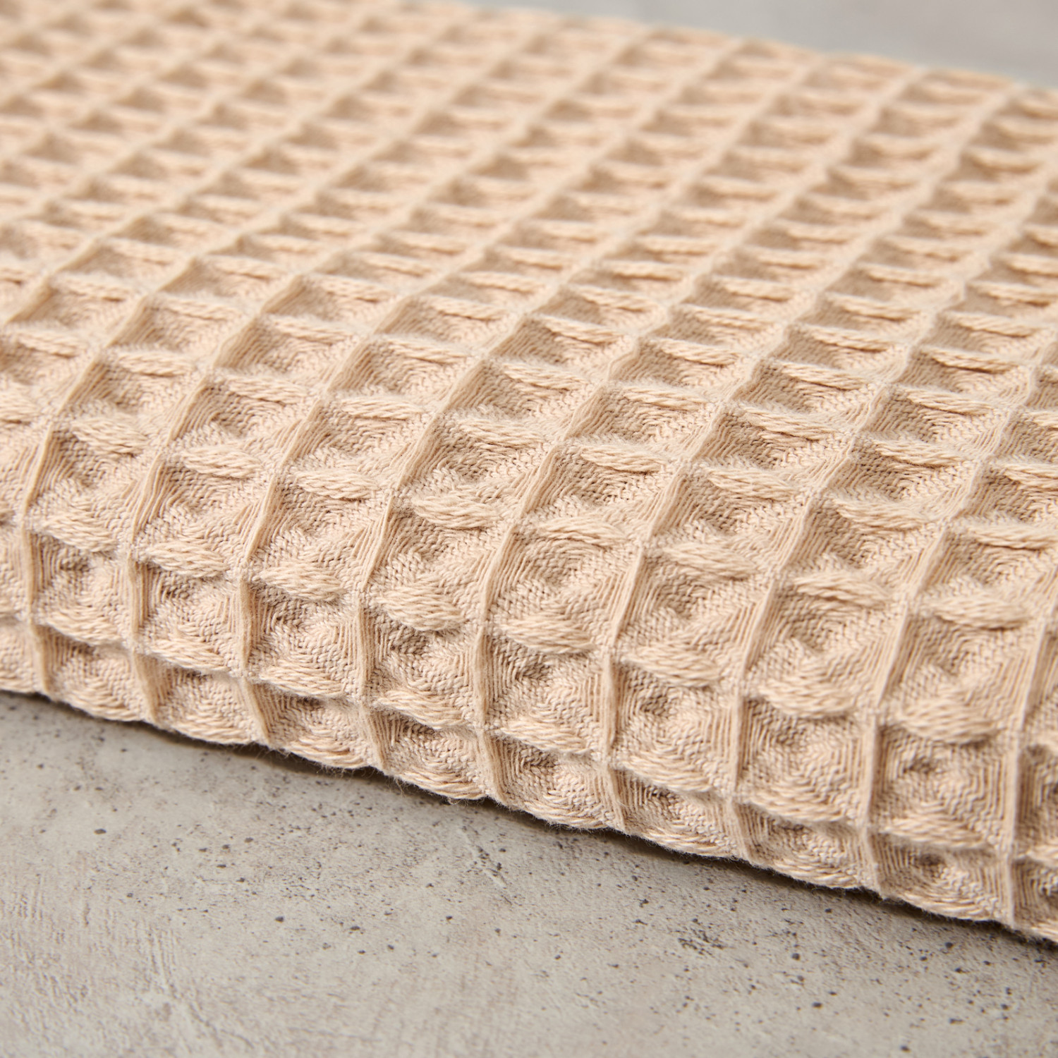 Полотенце вафельное Lorgo, песок - фото № 5