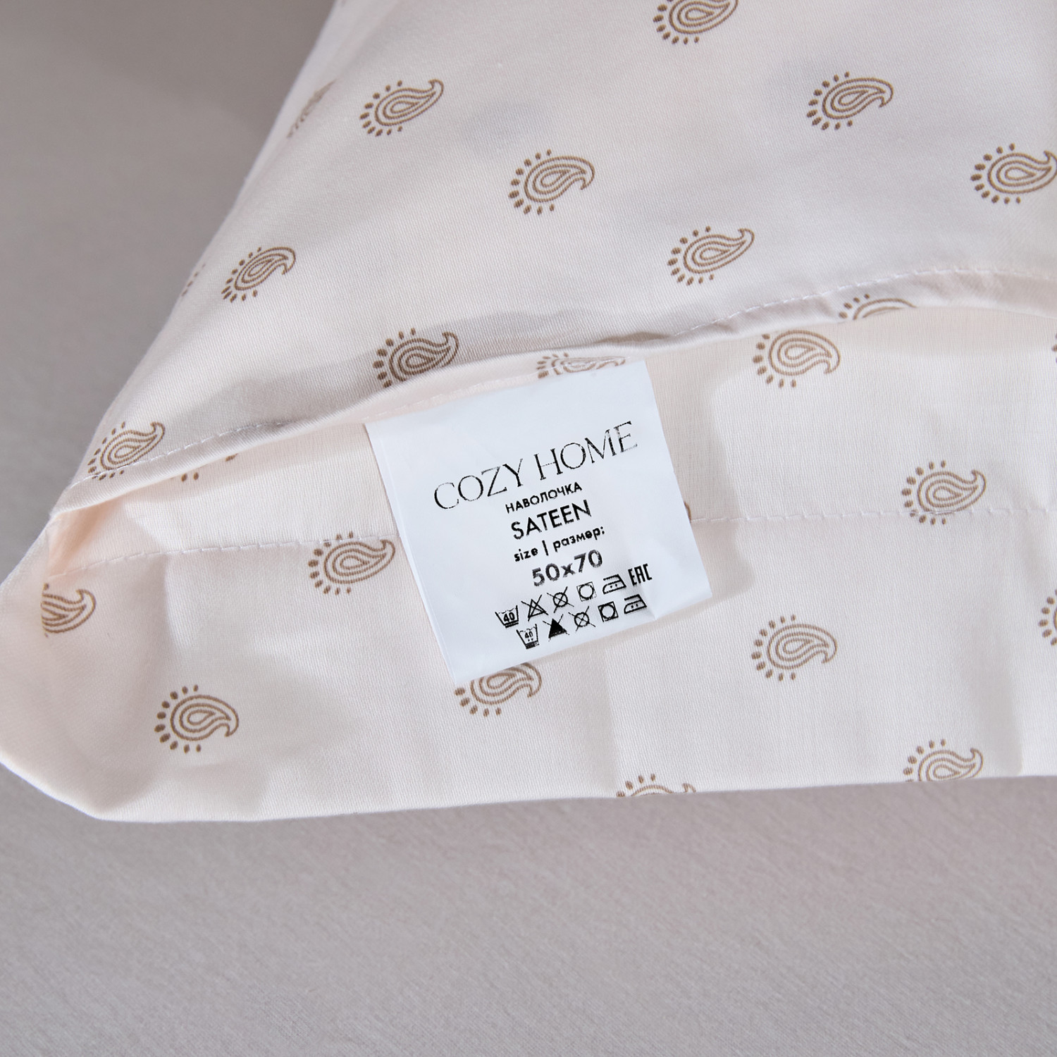 Комплект наволочек Сантино (светлый) с ушками - фото № 6