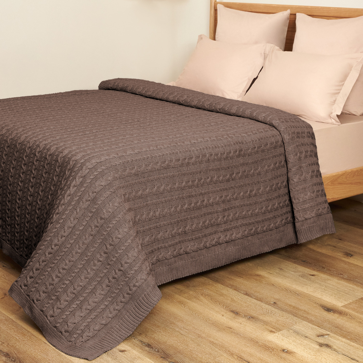 Плед Novallas, шоколадный