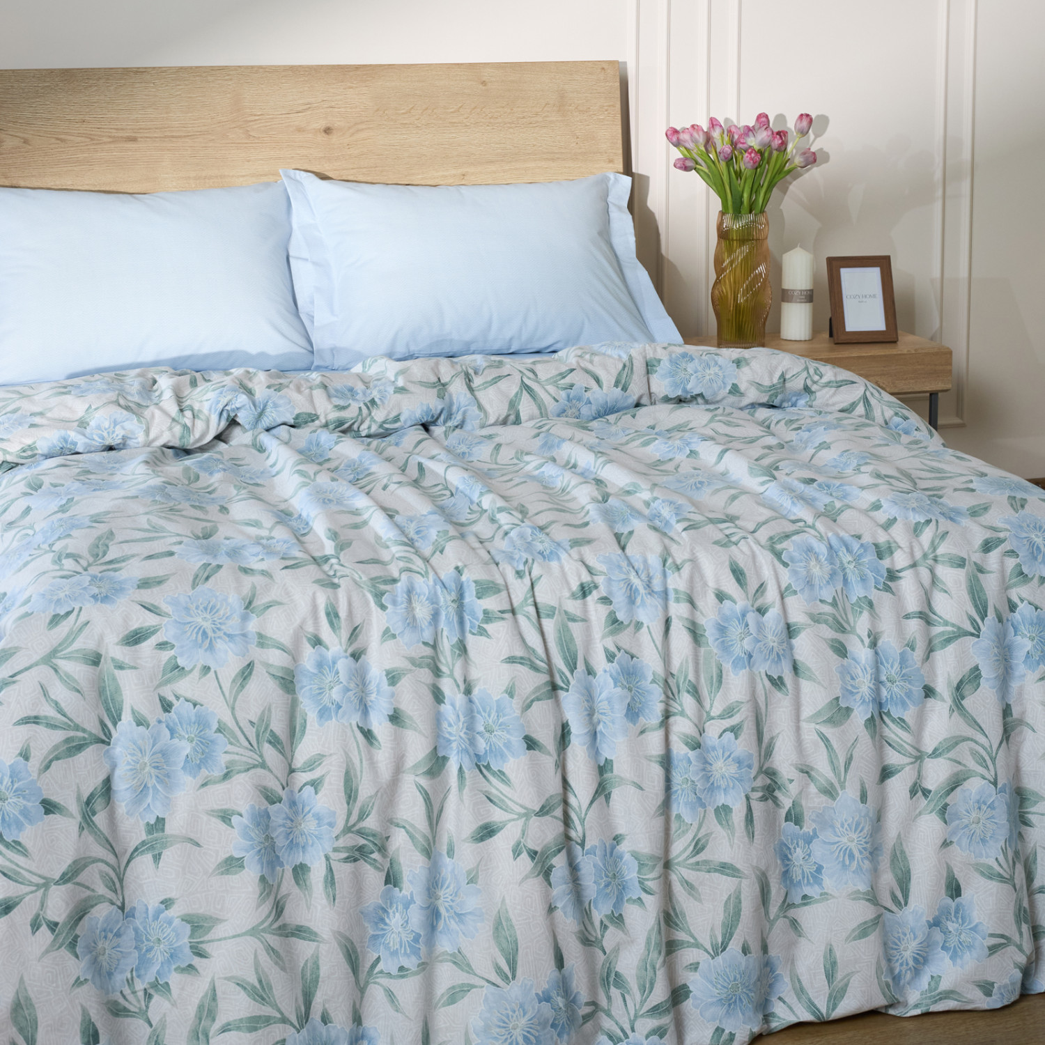 Постельное белье Эстелла (голубой) - фото № 6