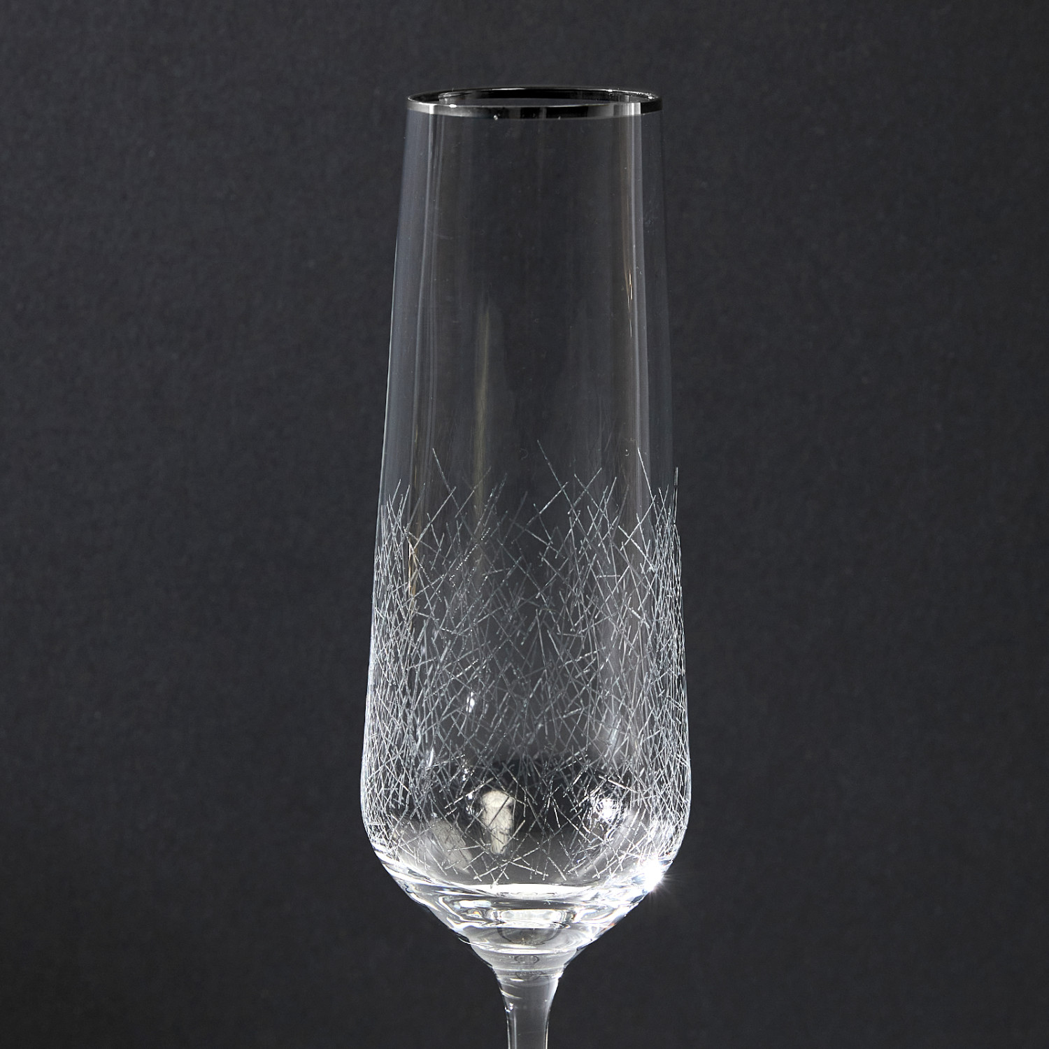 Бокал для шампанского с гравировкой Kasandra Silver - фото № 3