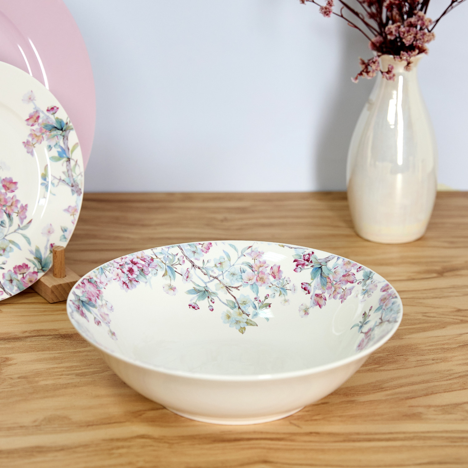 Салатник Sakura, большой Розовый купить по цене от руб.