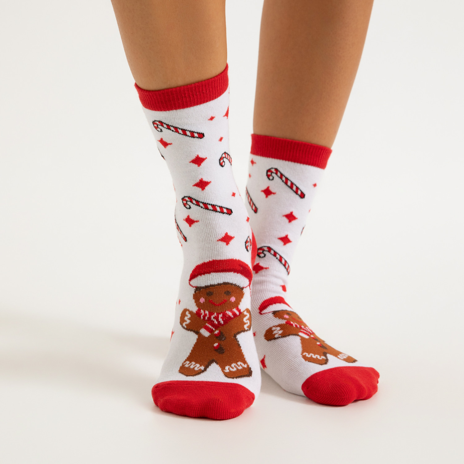 Носки Red and white, 2 пары - фото № 3