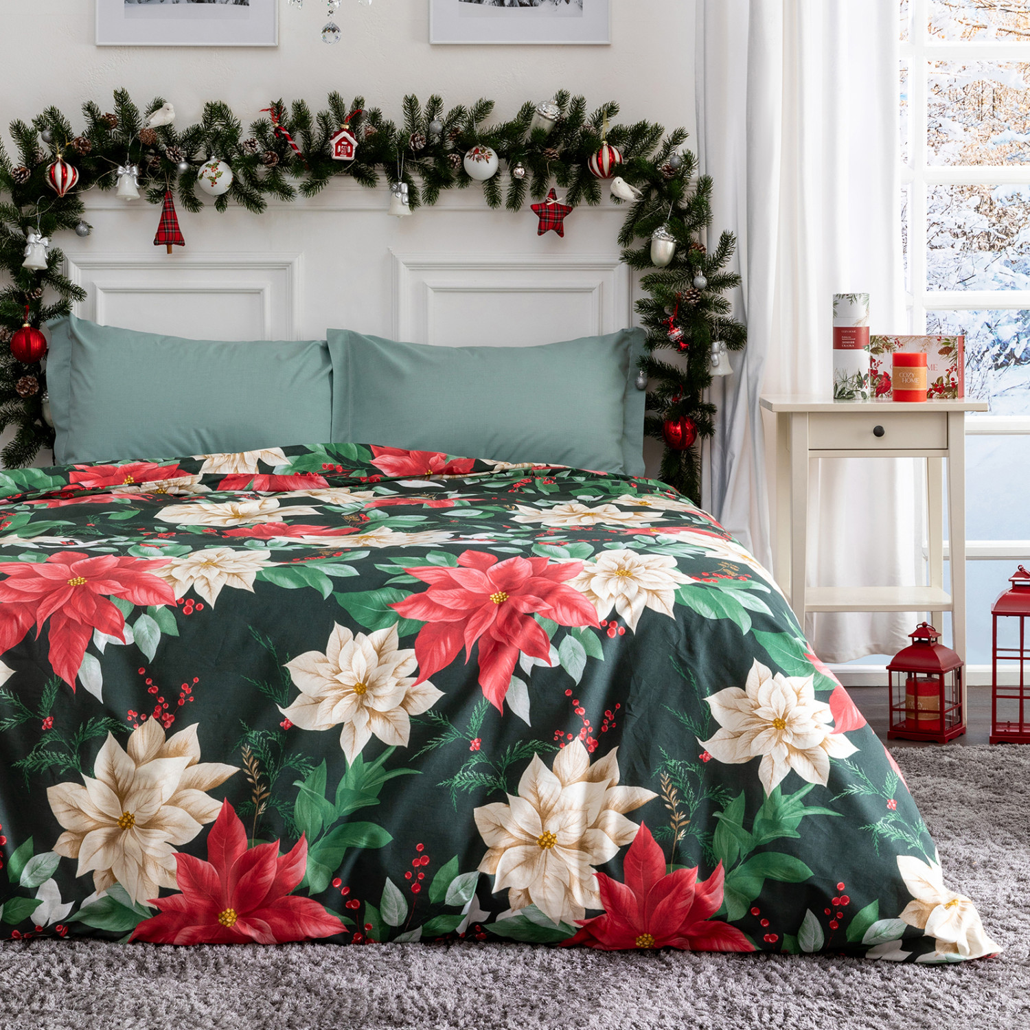 Постельное белье Звезда/Stella di Natale - фото № 7