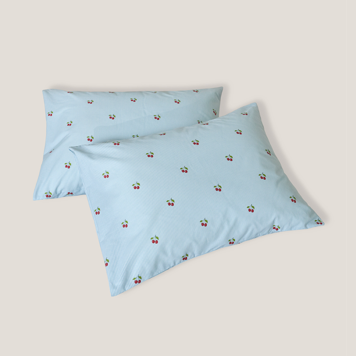 Комплект наволочек Вишневая полоска/Cherry stripe - фото № 7