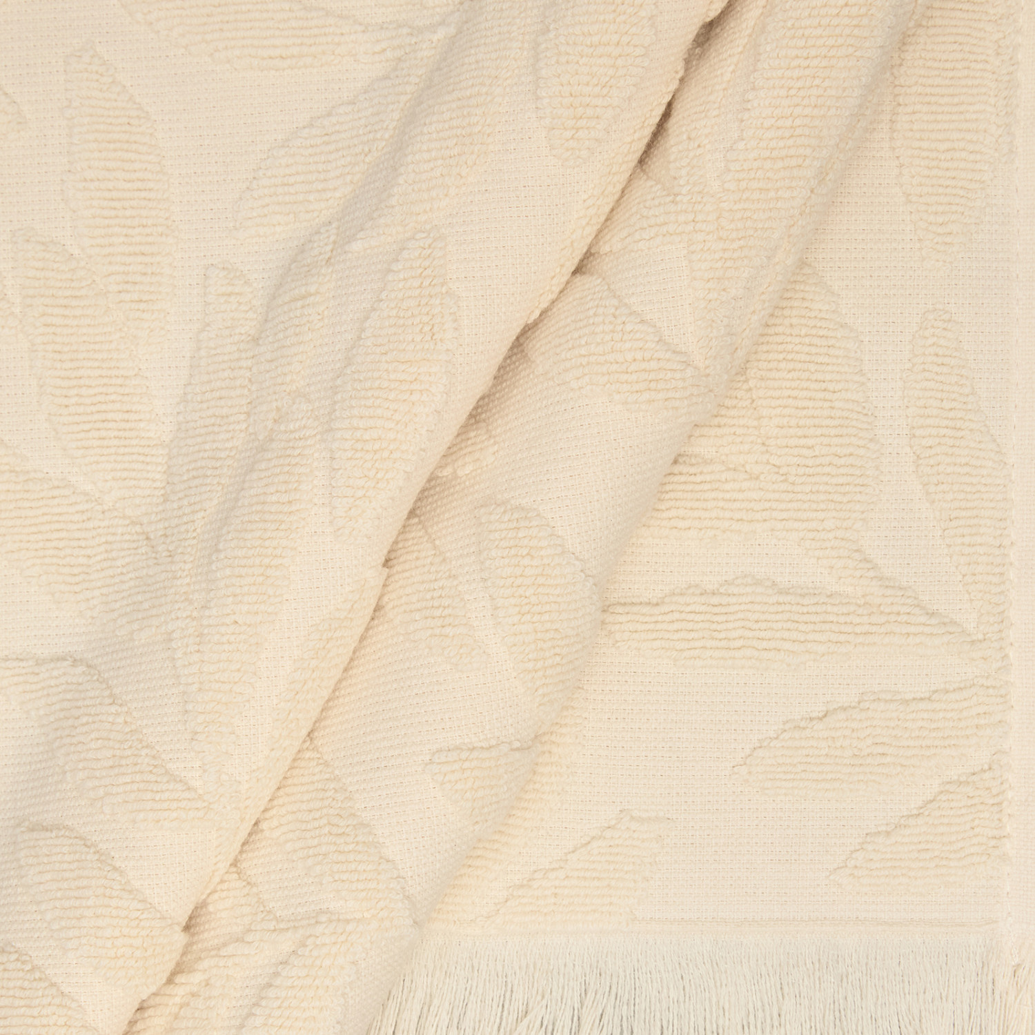 Полотенце махровое Цветение/Fioritura, молоко - фото № 5