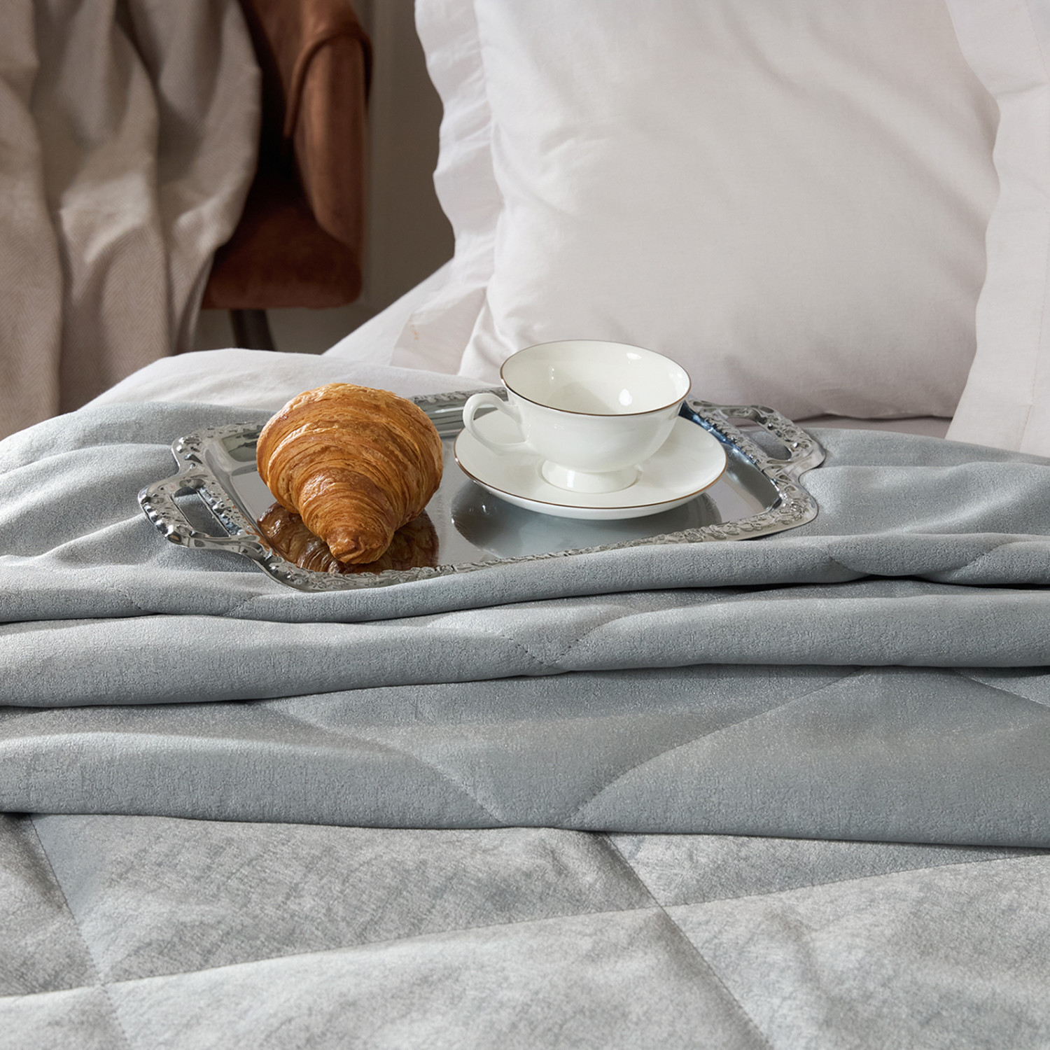 Покрывало Merizzo, серый - фото № 5