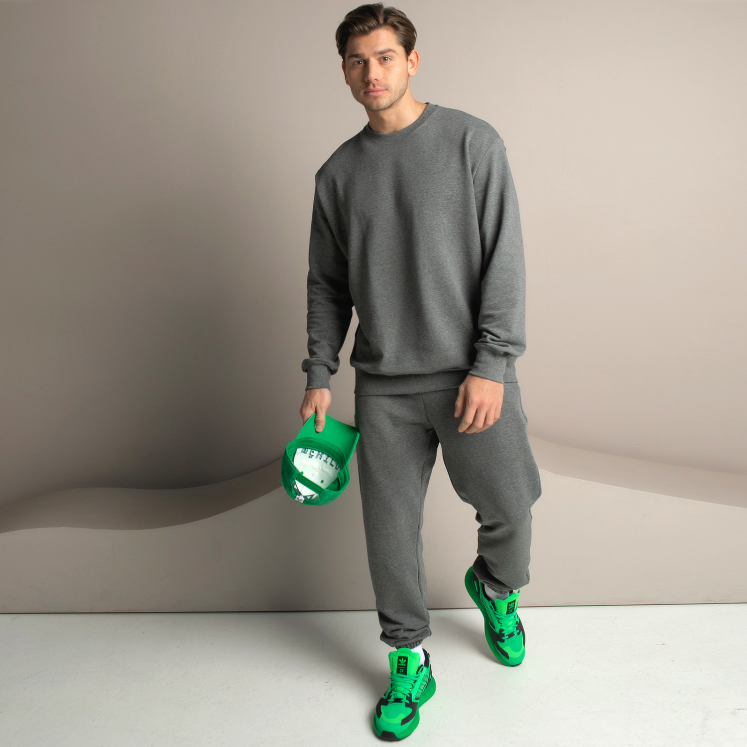 Брюки Massimo men, серые на резинке - фото № 6